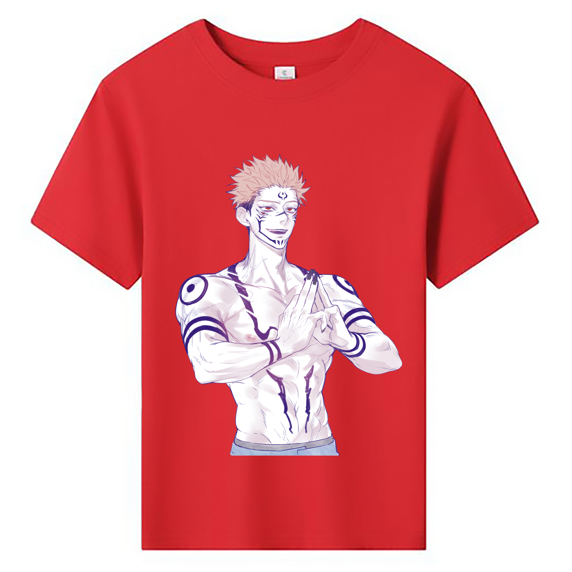 （画像用） 呪術廻戦 Jujutsu Kaisen 綿100％キッズTシャツ（フロントプリント）