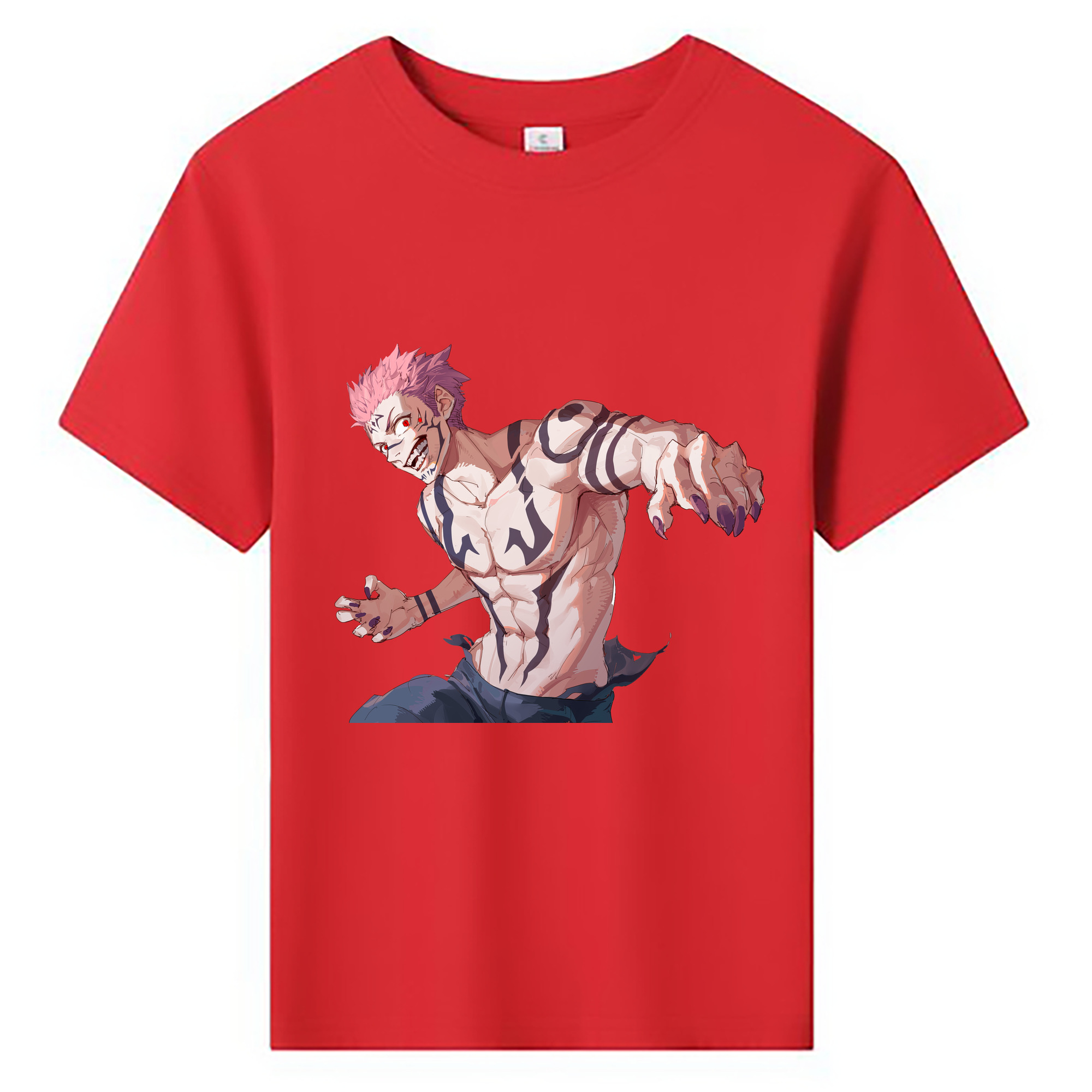 （画像用） 呪術廻戦 Jujutsu Kaisen 綿100％キッズTシャツ（フロントプリント）
