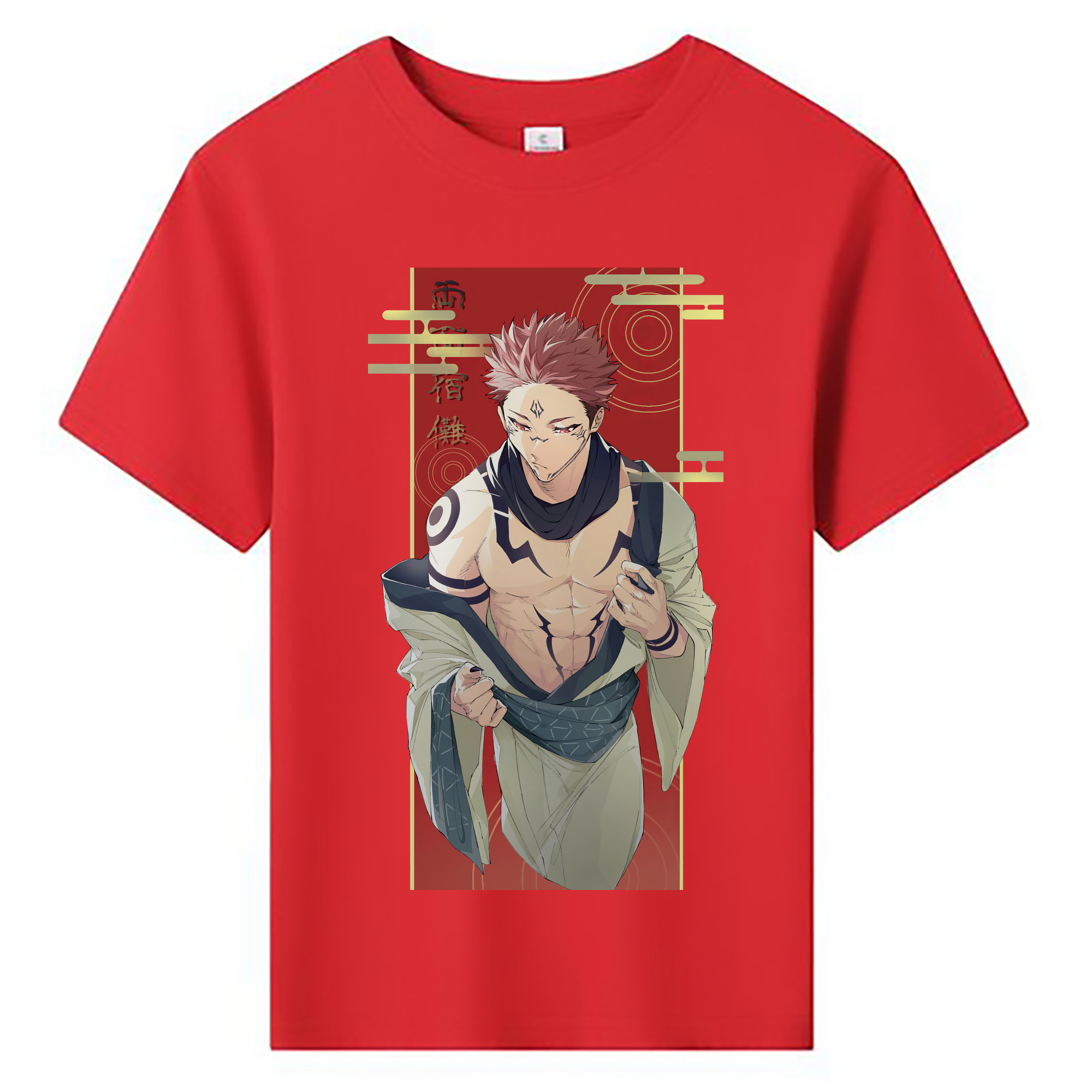 （画像用） 呪術廻戦 Jujutsu Kaisen 綿100％キッズTシャツ（フロントプリント）