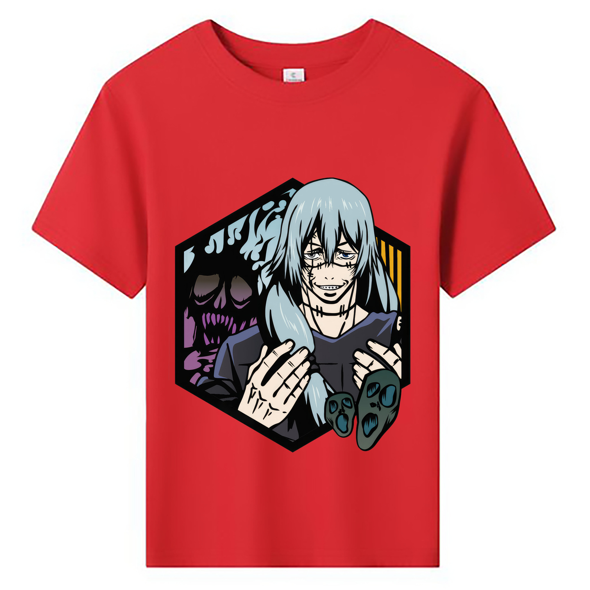 （画像用） 呪術廻戦 Jujutsu Kaisen 綿100％キッズTシャツ（フロントプリント）