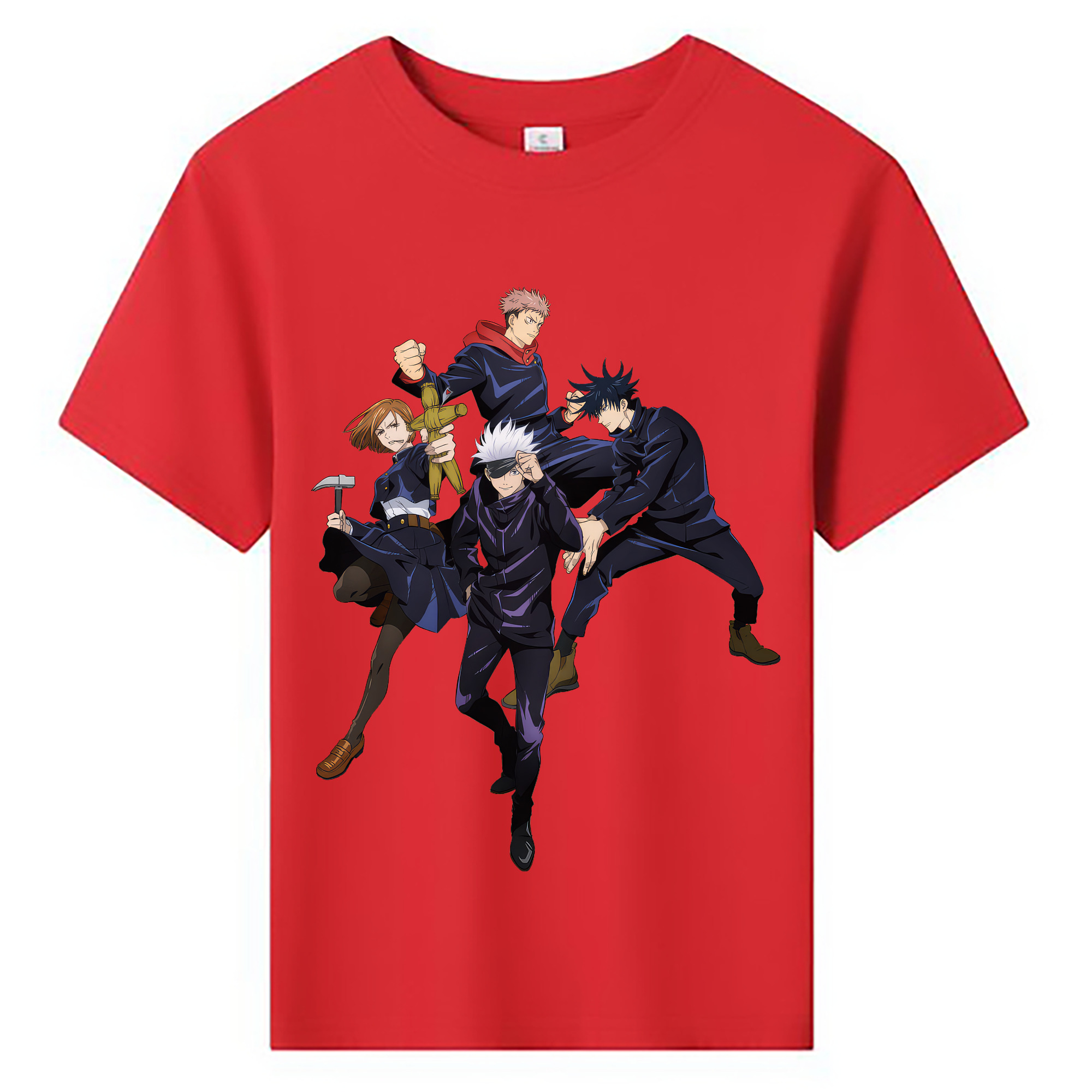 （画像用） 呪術廻戦 Jujutsu Kaisen 綿100％キッズTシャツ（フロントプリント）
