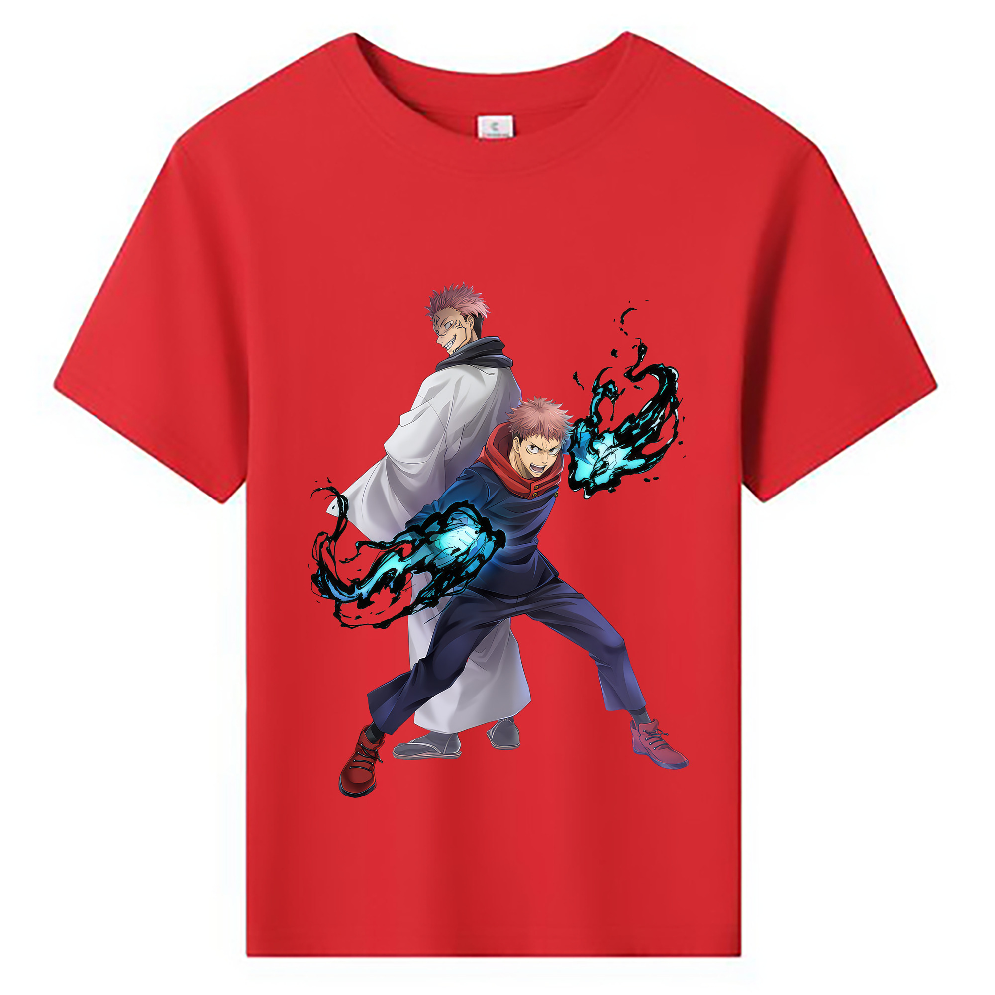 （画像用） 呪術廻戦 Jujutsu Kaisen 綿100％キッズTシャツ（フロントプリント）
