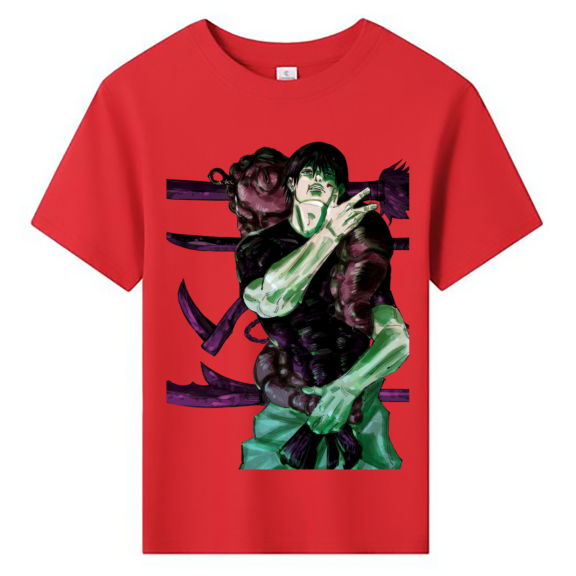 （画像用） 呪術廻戦 Jujutsu Kaisen 綿100％キッズTシャツ（フロントプリント）