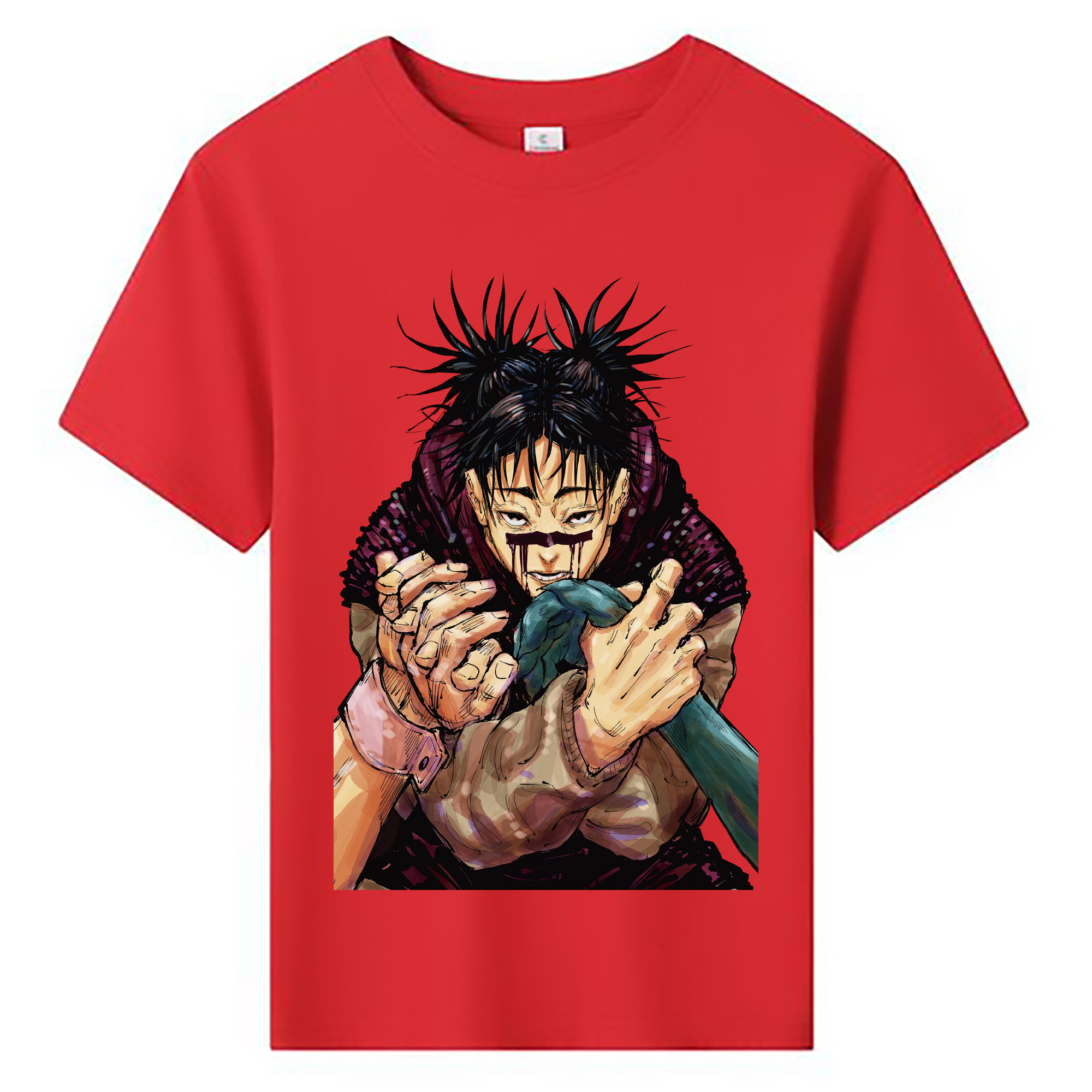 （画像用） 呪術廻戦 Jujutsu Kaisen 綿100％キッズTシャツ（フロントプリント）