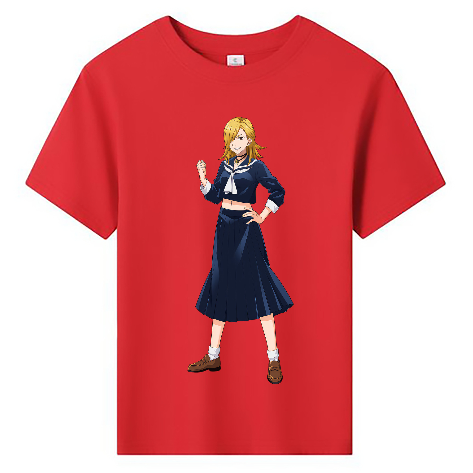 （画像用） 呪術廻戦 Jujutsu Kaisen 綿100％キッズTシャツ（フロントプリント）