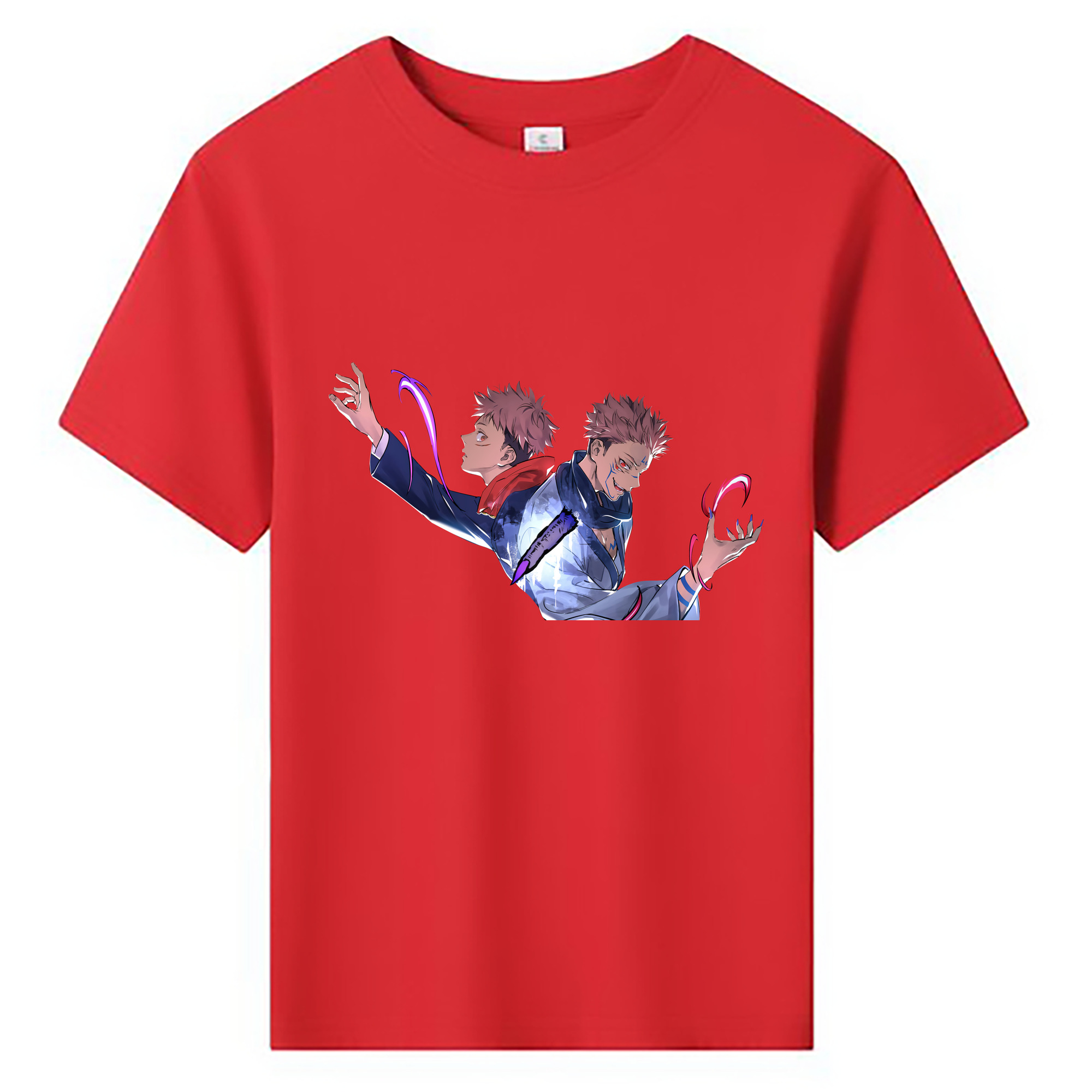 （画像用） 呪術廻戦 Jujutsu Kaisen 綿100％キッズTシャツ（フロントプリント）
