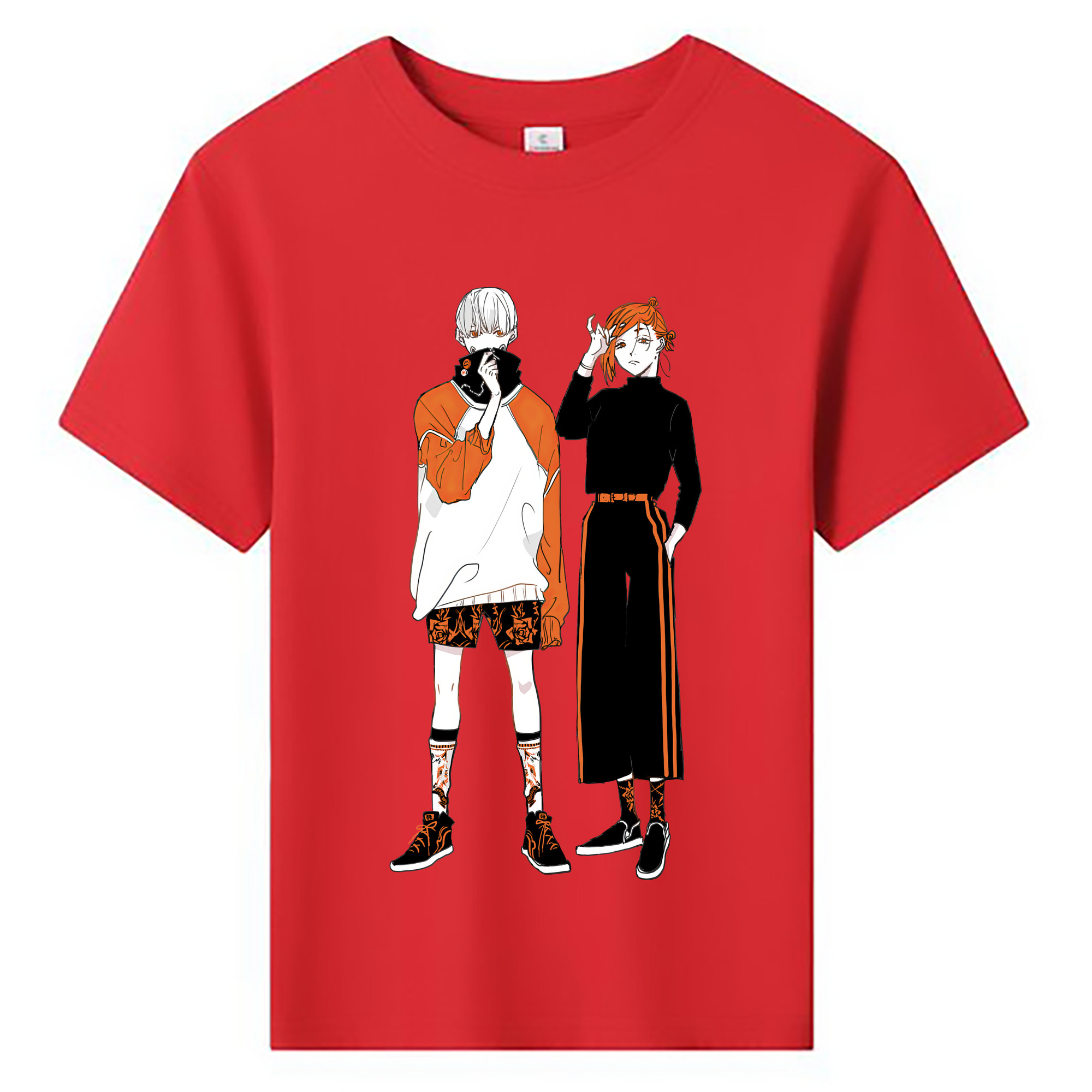 （画像用） 呪術廻戦 Jujutsu Kaisen 綿100％キッズTシャツ（フロントプリント）