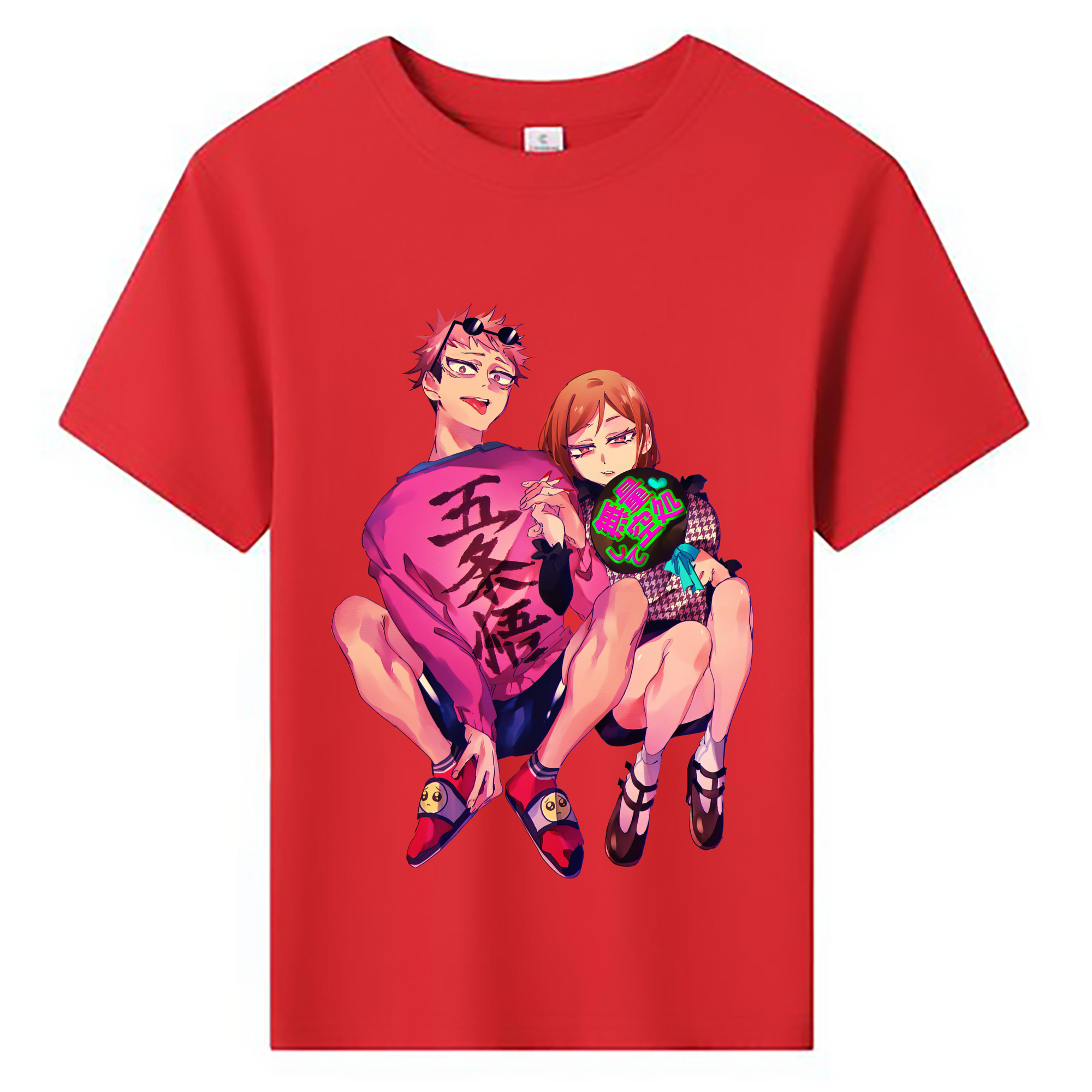 （画像用） 呪術廻戦 Jujutsu Kaisen 綿100％キッズTシャツ（フロントプリント）
