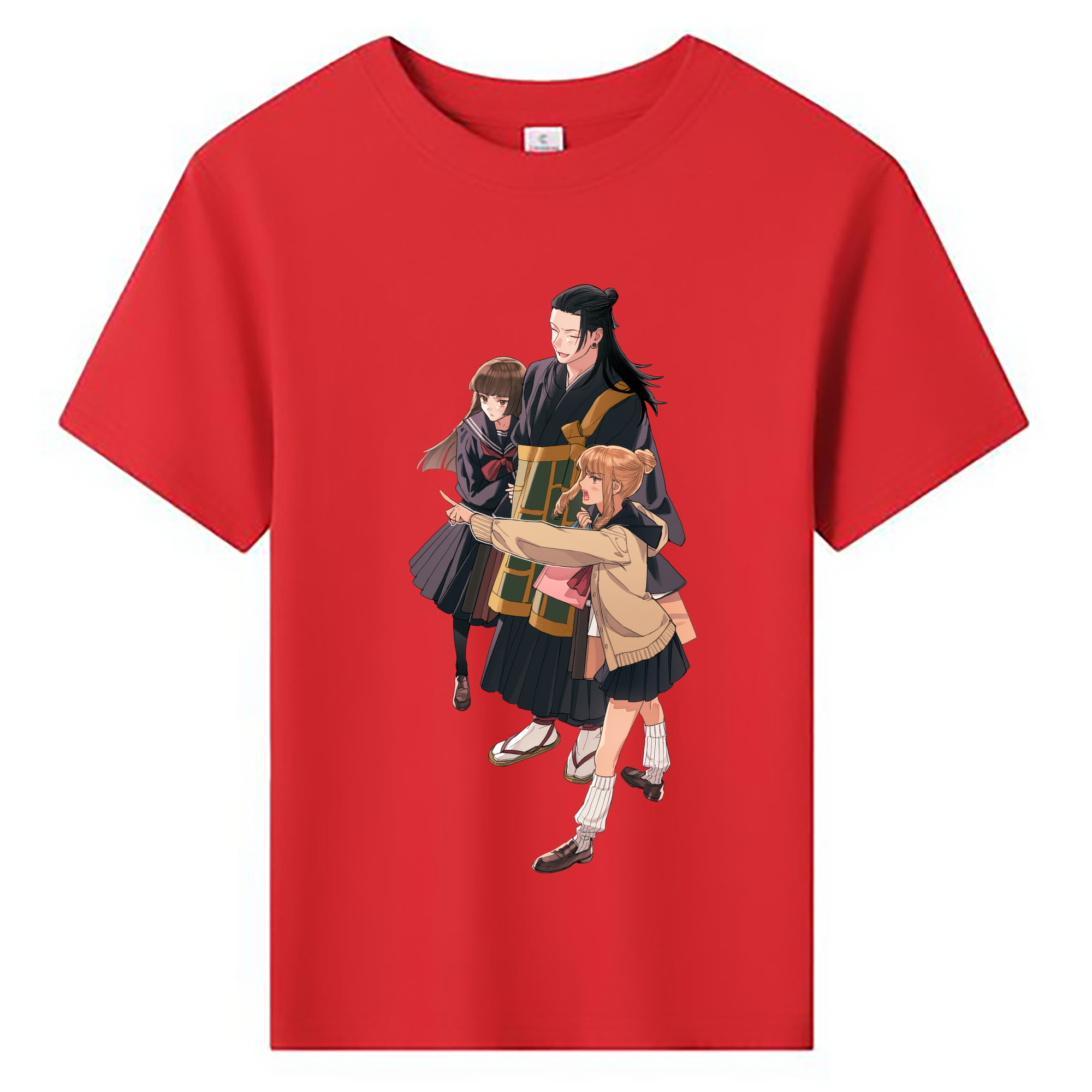 （画像用） 呪術廻戦 Jujutsu Kaisen 綿100％キッズTシャツ（フロントプリント）
