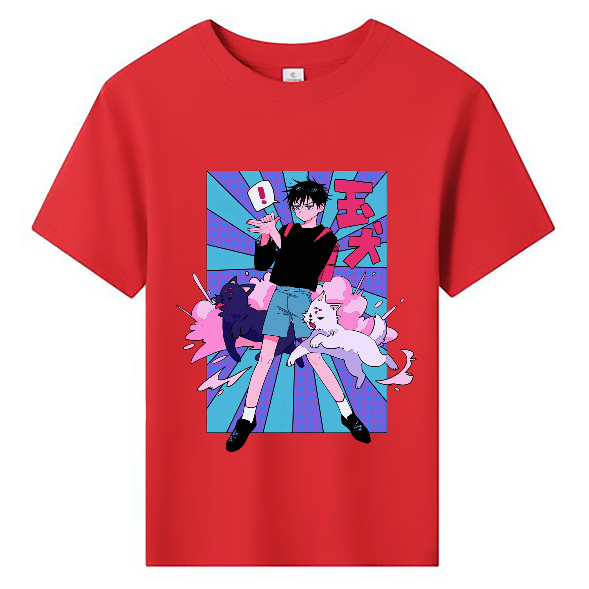 （画像用） 呪術廻戦 Jujutsu Kaisen 綿100％キッズTシャツ（フロントプリント）