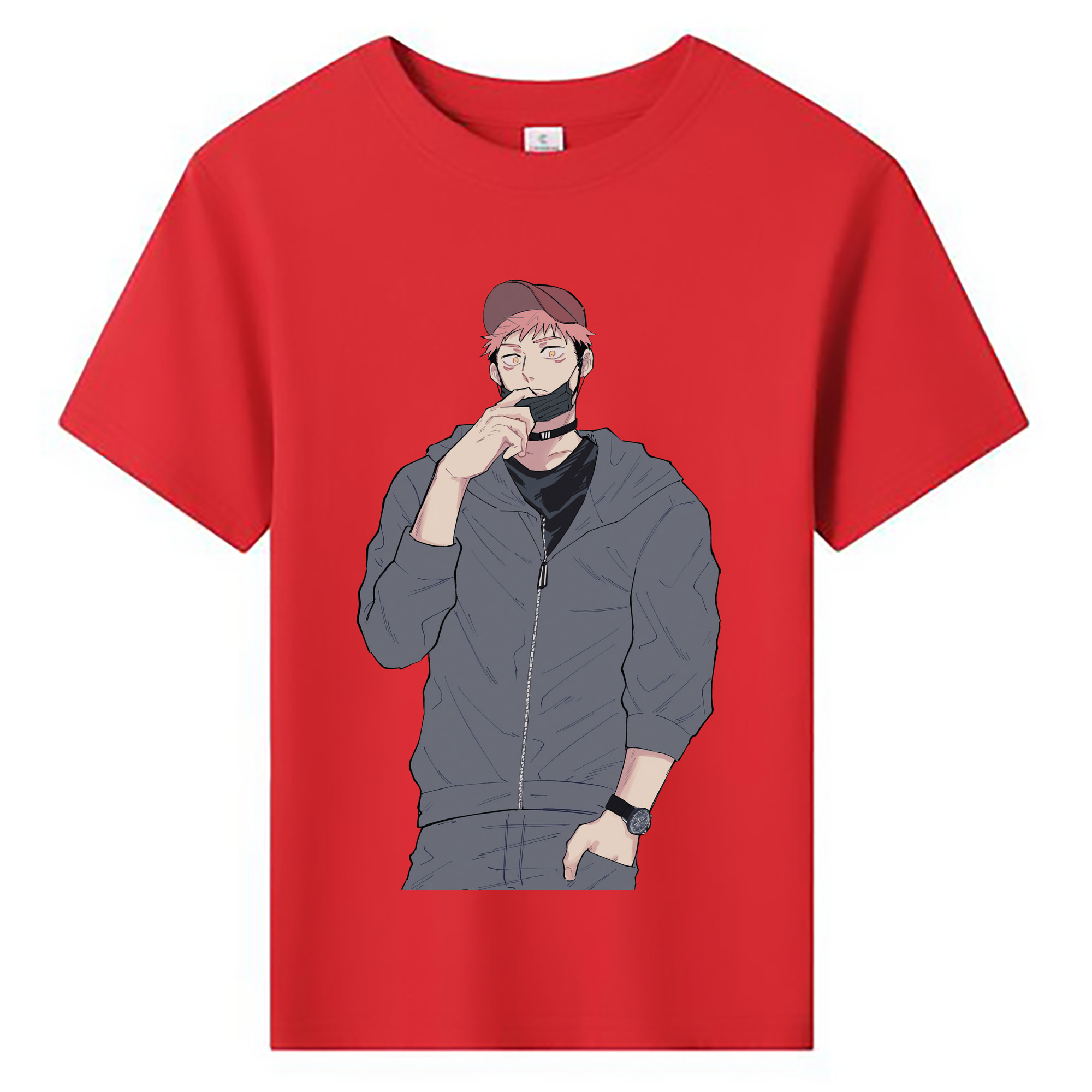 （画像用） 呪術廻戦 Jujutsu Kaisen 綿100％キッズTシャツ（フロントプリント）