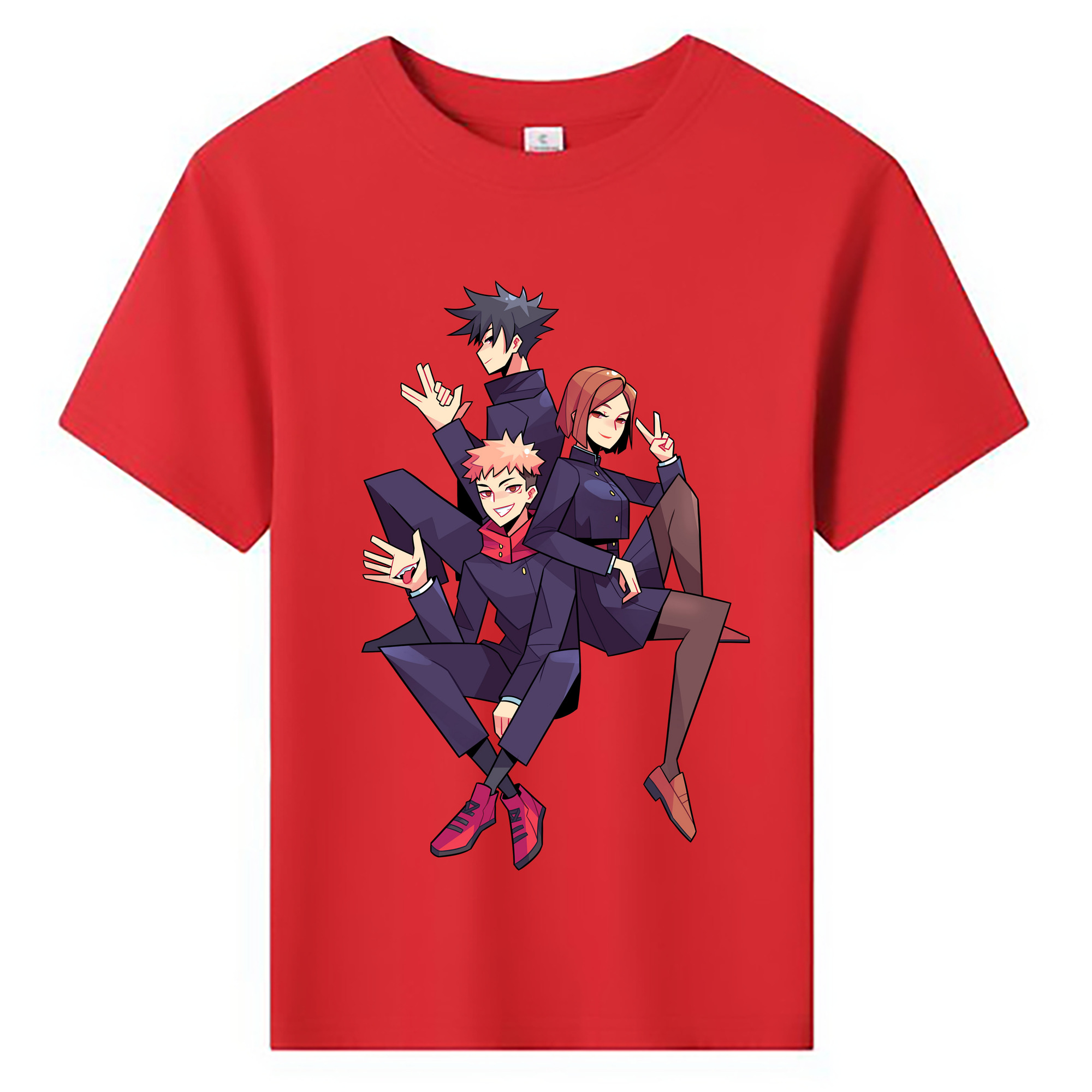 （画像用） 呪術廻戦 Jujutsu Kaisen 綿100％キッズTシャツ（フロントプリント）