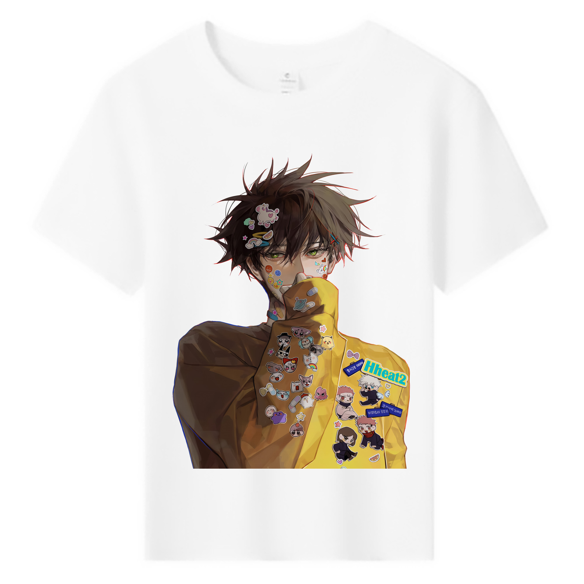 （画像用） 呪術廻戦 Jujutsu Kaisen 綿100％キッズTシャツ（フロントプリント）