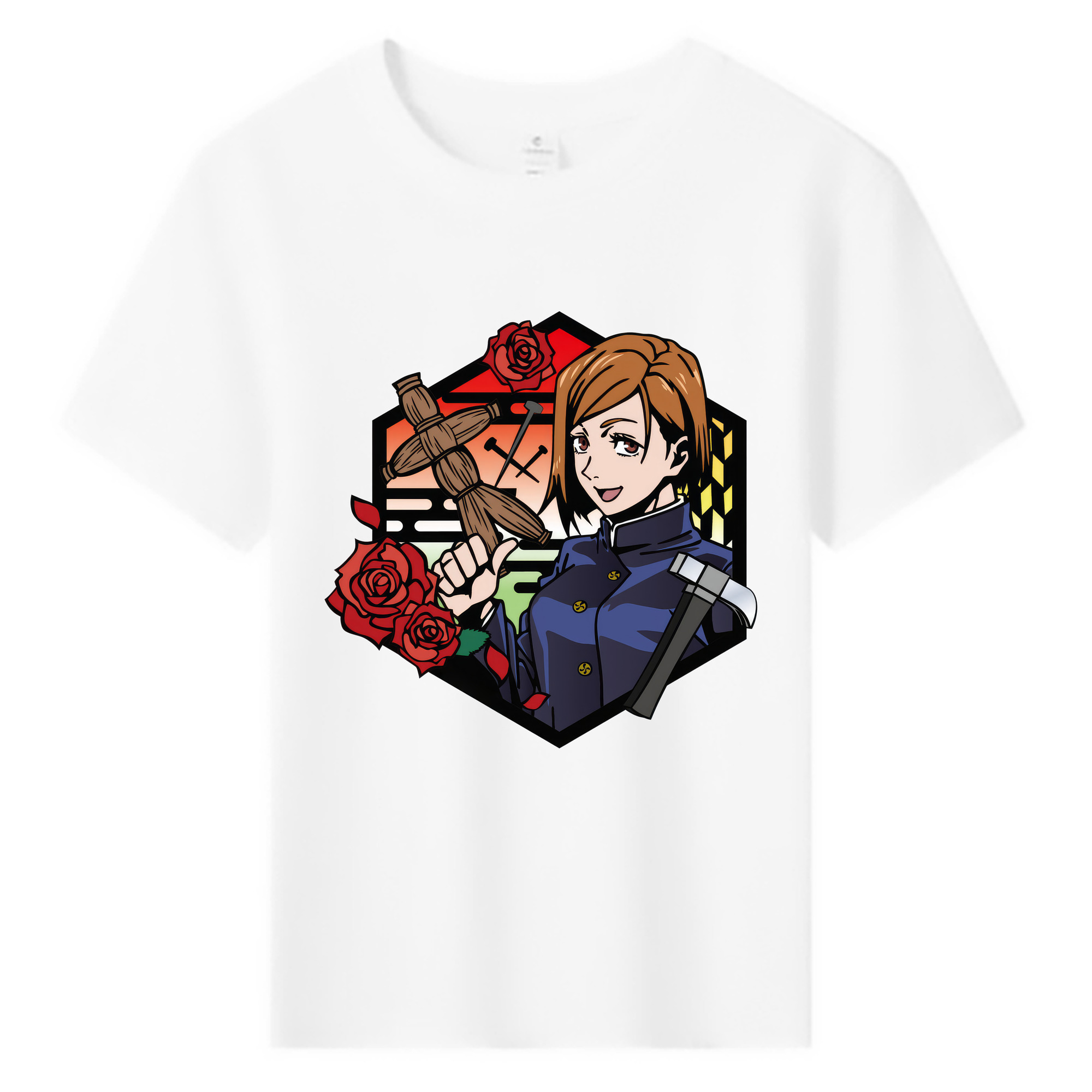 （画像用） 呪術廻戦 Jujutsu Kaisen 綿100％キッズTシャツ（フロントプリント）