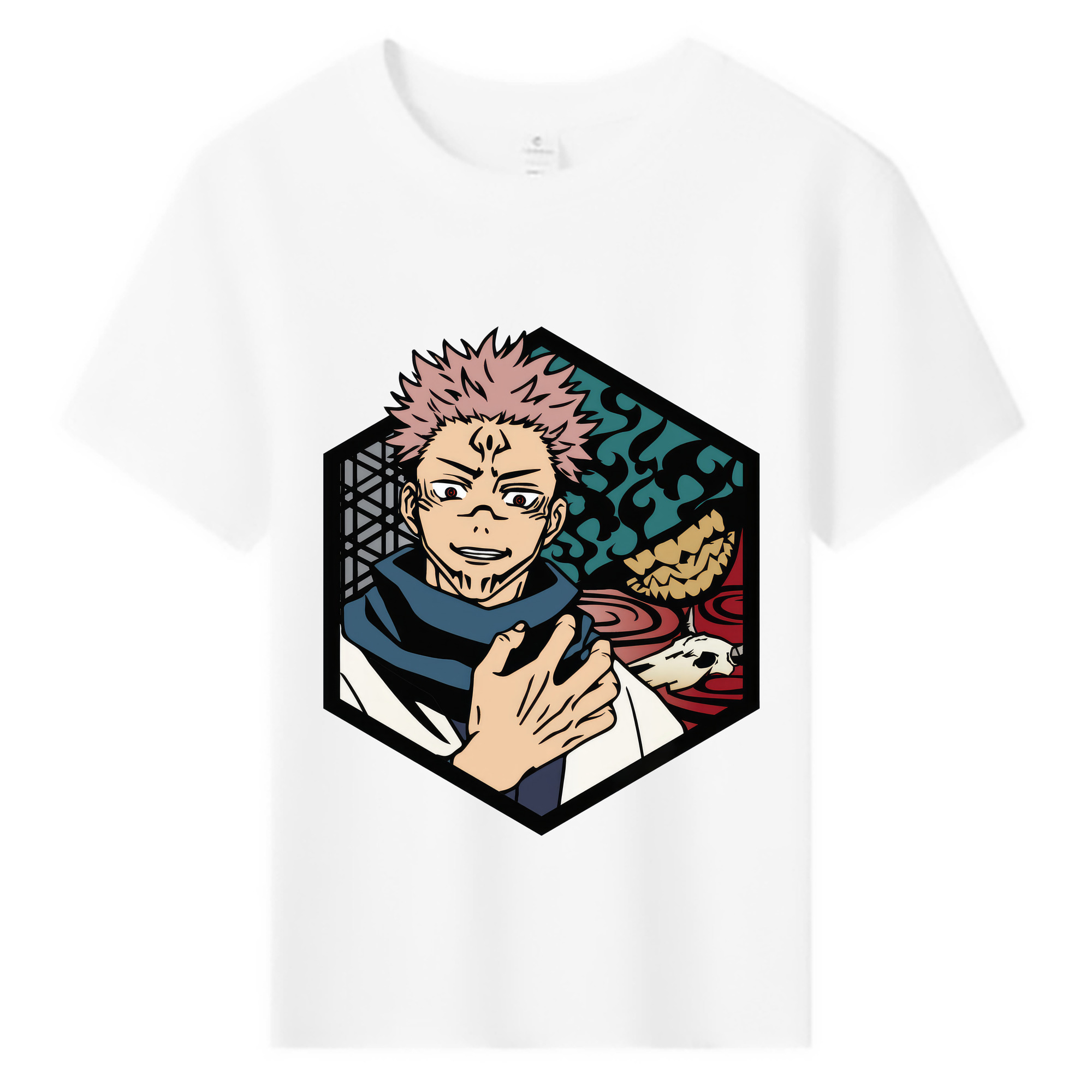 （画像用） 呪術廻戦 Jujutsu Kaisen 綿100％キッズTシャツ（フロントプリント）