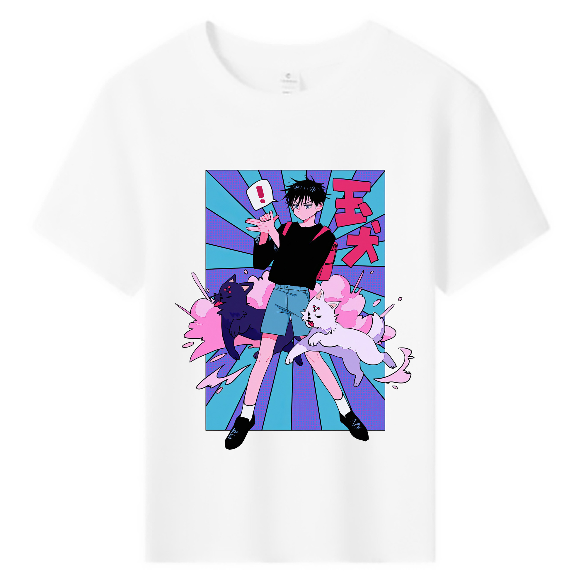 （画像用） 呪術廻戦 Jujutsu Kaisen 綿100％キッズTシャツ（フロントプリント）