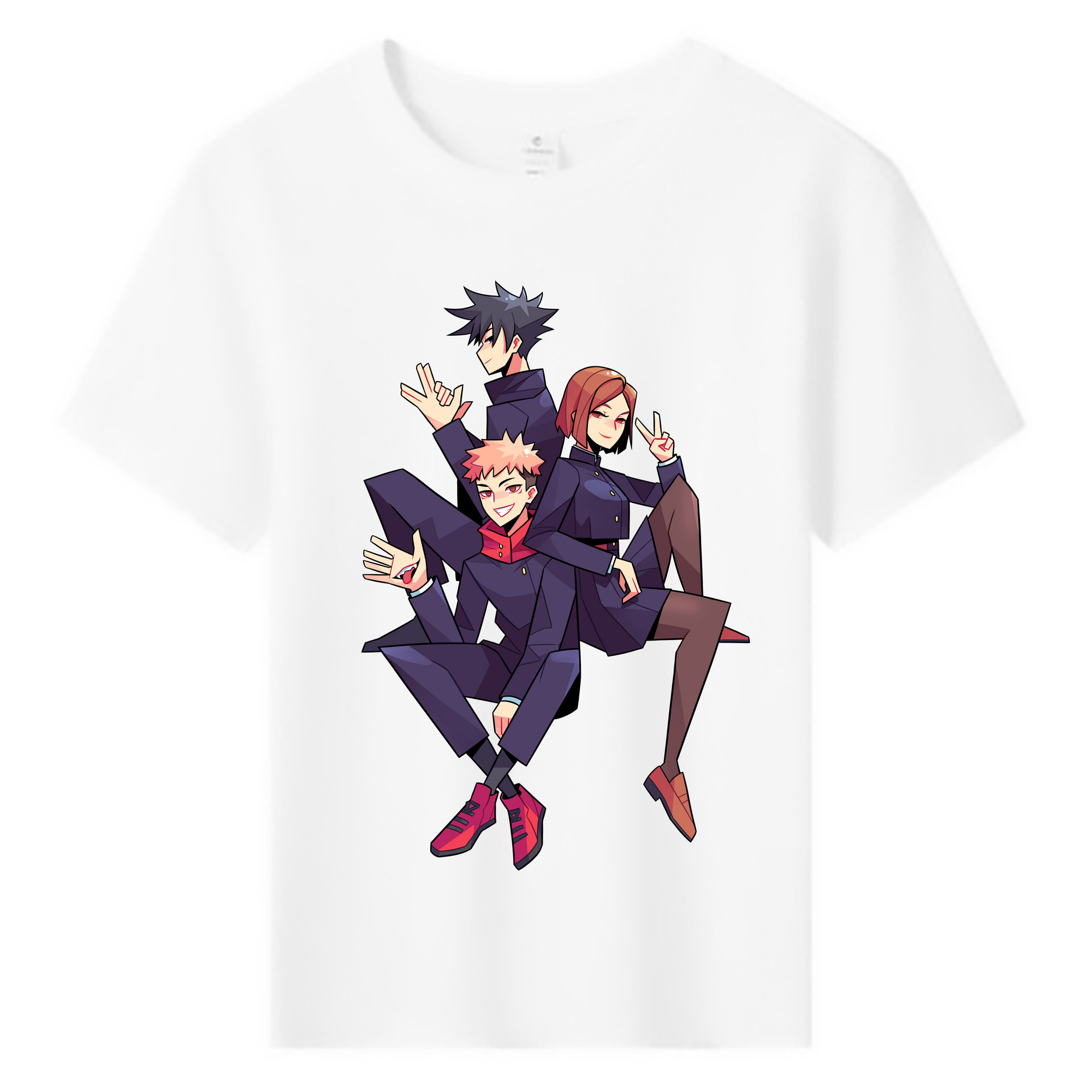 （画像用） 呪術廻戦 Jujutsu Kaisen 綿100％キッズTシャツ（フロントプリント）