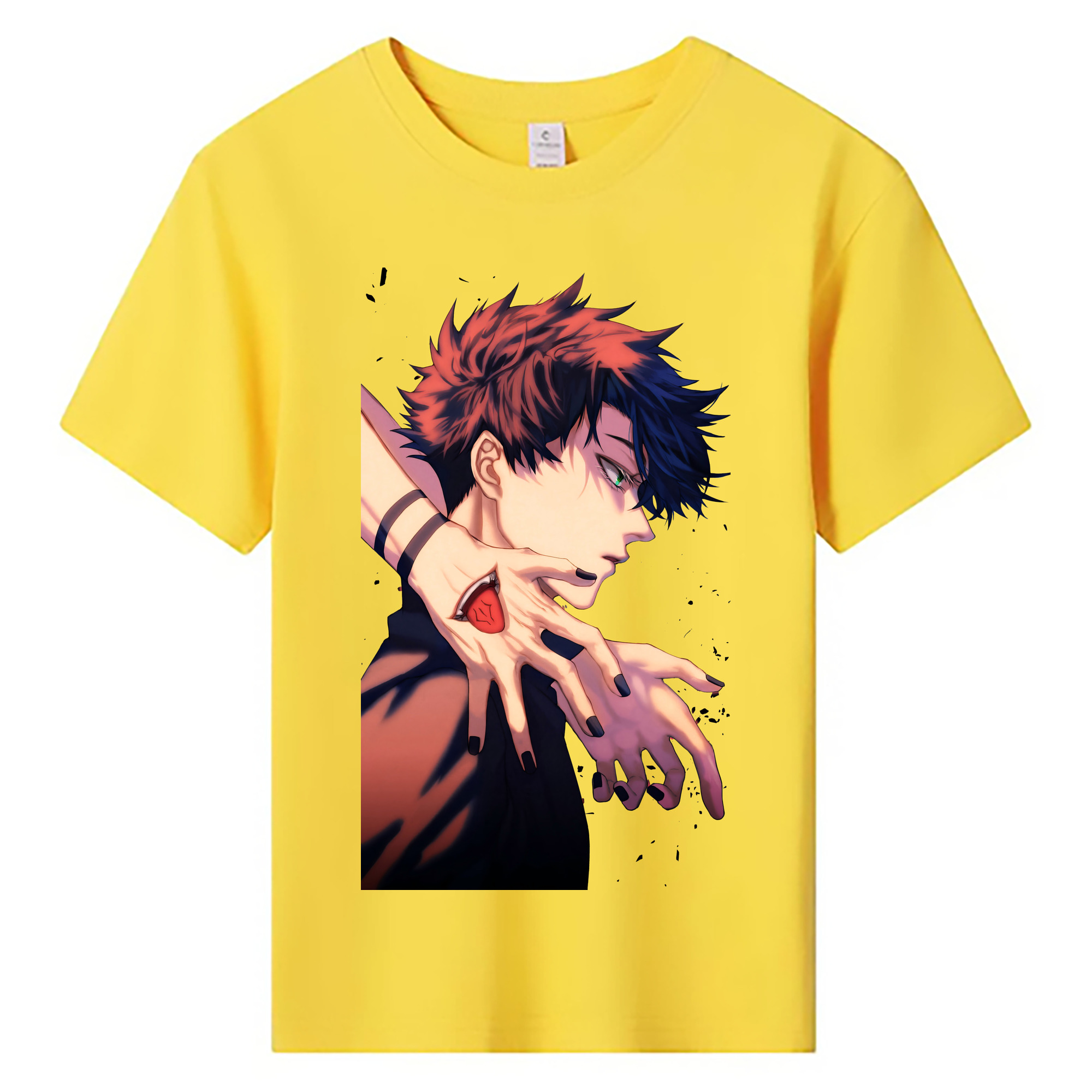 （画像用） 呪術廻戦 Jujutsu Kaisen 綿100％キッズTシャツ（フロントプリント）
