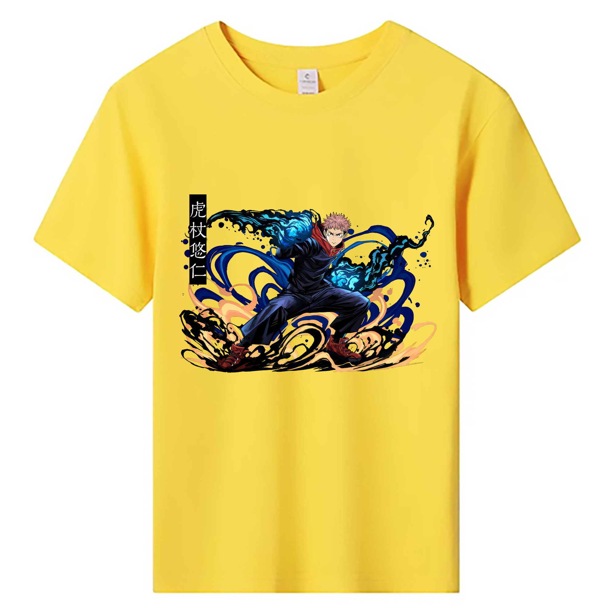 （画像用） 呪術廻戦 Jujutsu Kaisen 綿100％キッズTシャツ（フロントプリント）