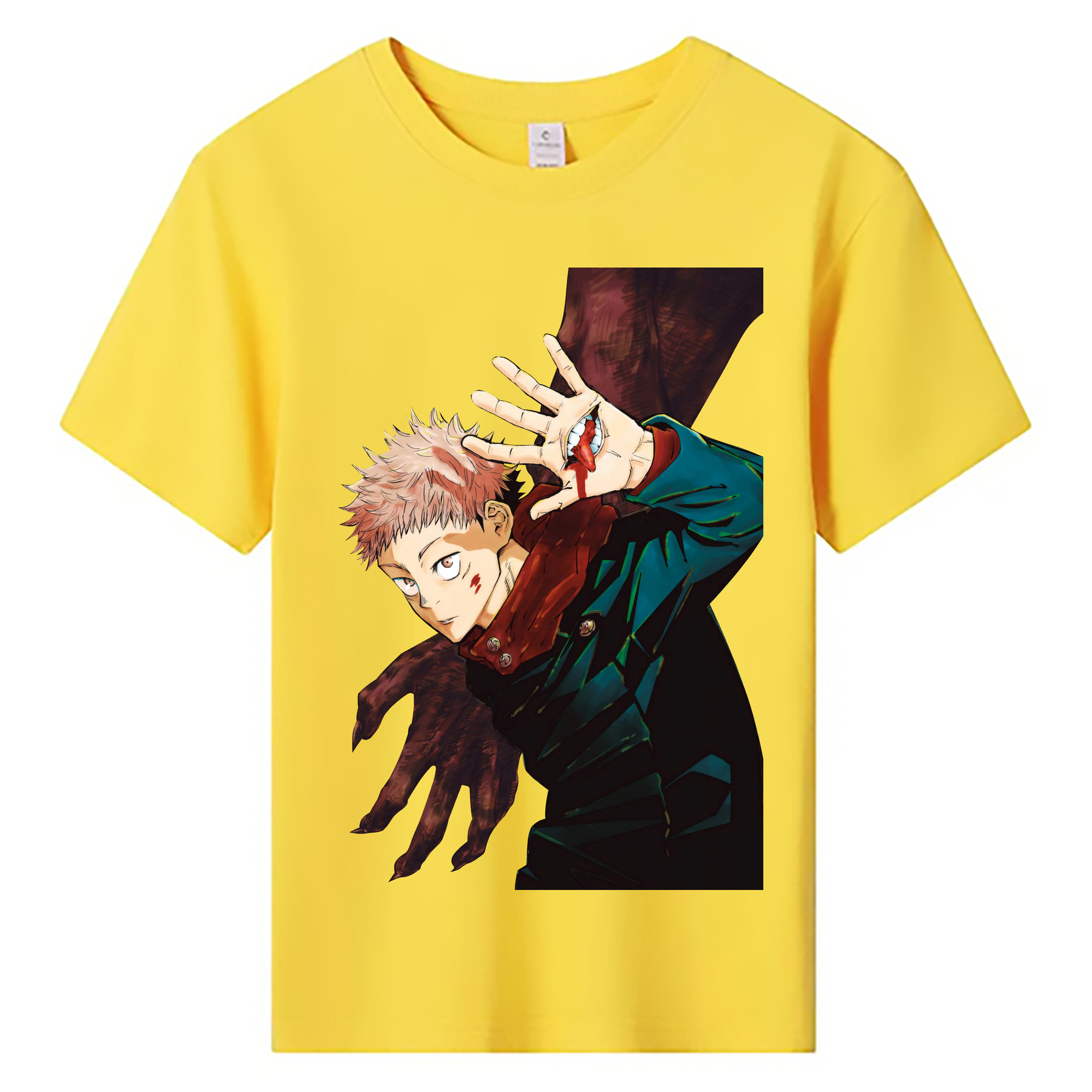 （画像用） 呪術廻戦 Jujutsu Kaisen 綿100％キッズTシャツ（フロントプリント）