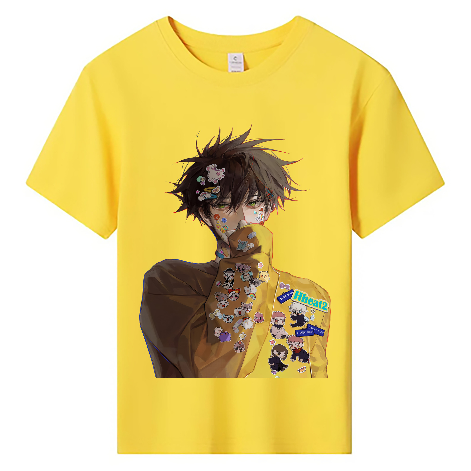 （画像用） 呪術廻戦 Jujutsu Kaisen 綿100％キッズTシャツ（フロントプリント）