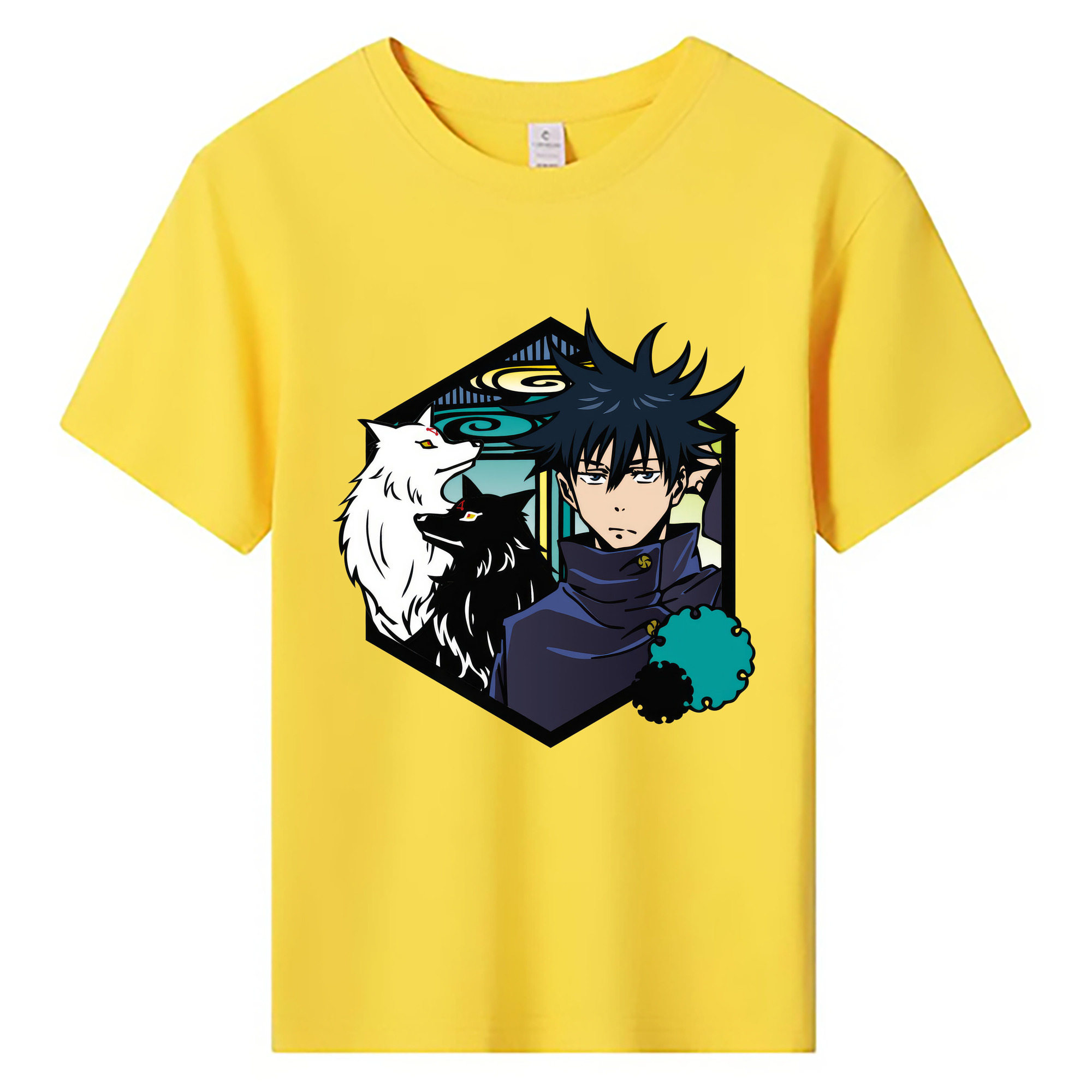 （画像用） 呪術廻戦 Jujutsu Kaisen 綿100％キッズTシャツ（フロントプリント）