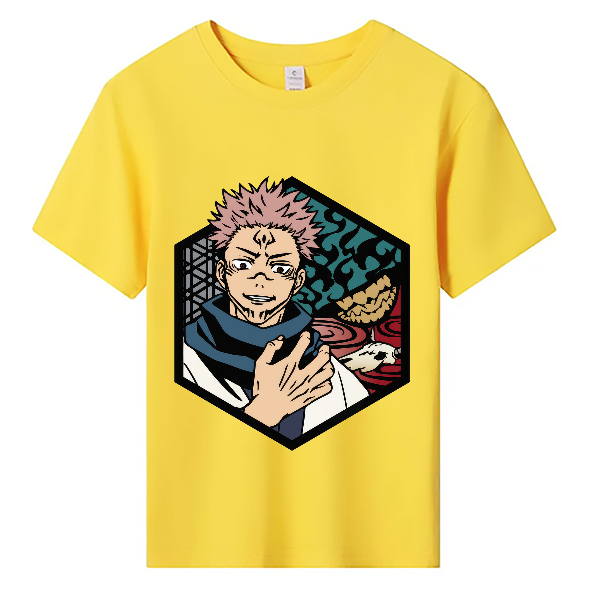 （画像用） 呪術廻戦 Jujutsu Kaisen 綿100％キッズTシャツ（フロントプリント）