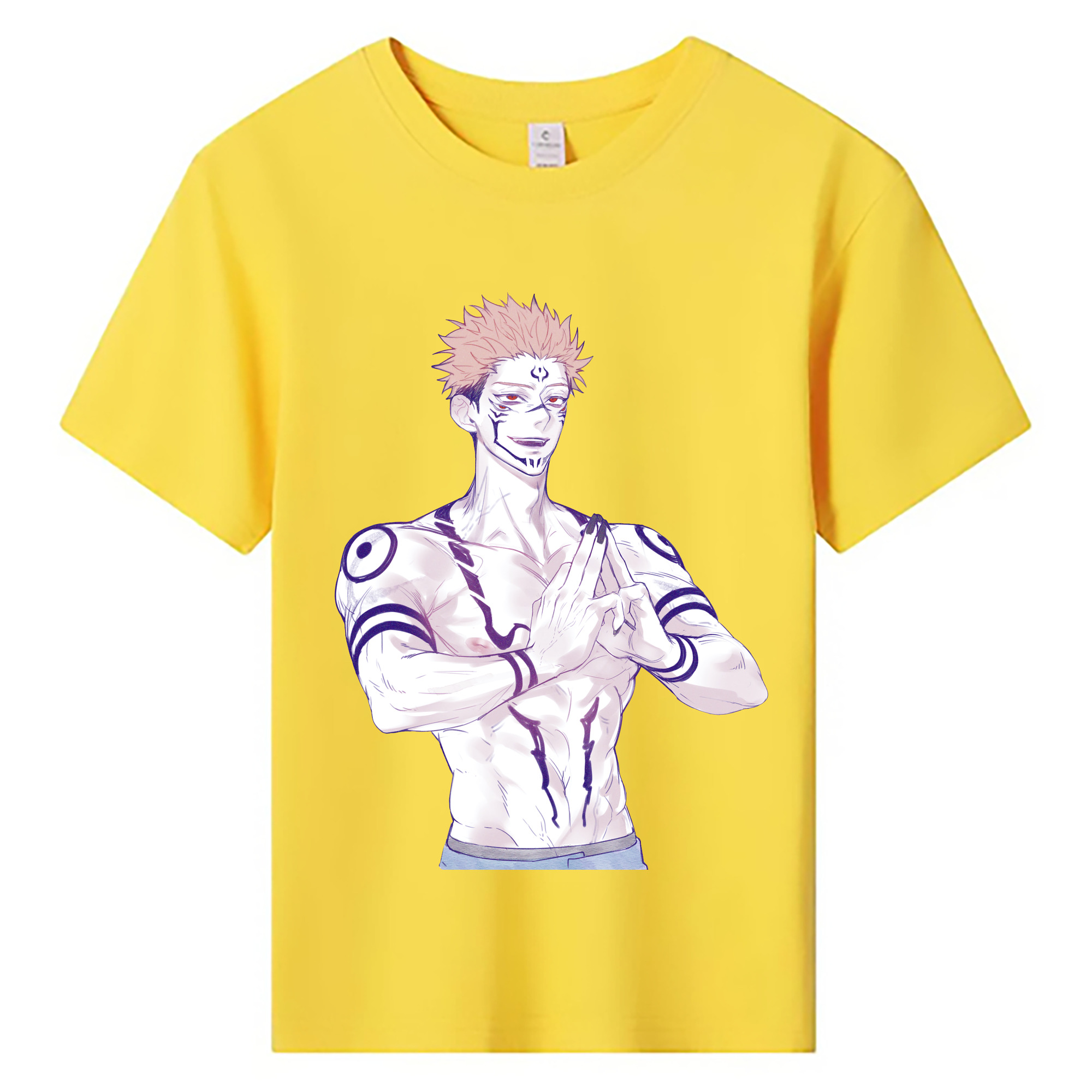（画像用） 呪術廻戦 Jujutsu Kaisen 綿100％キッズTシャツ（フロントプリント）
