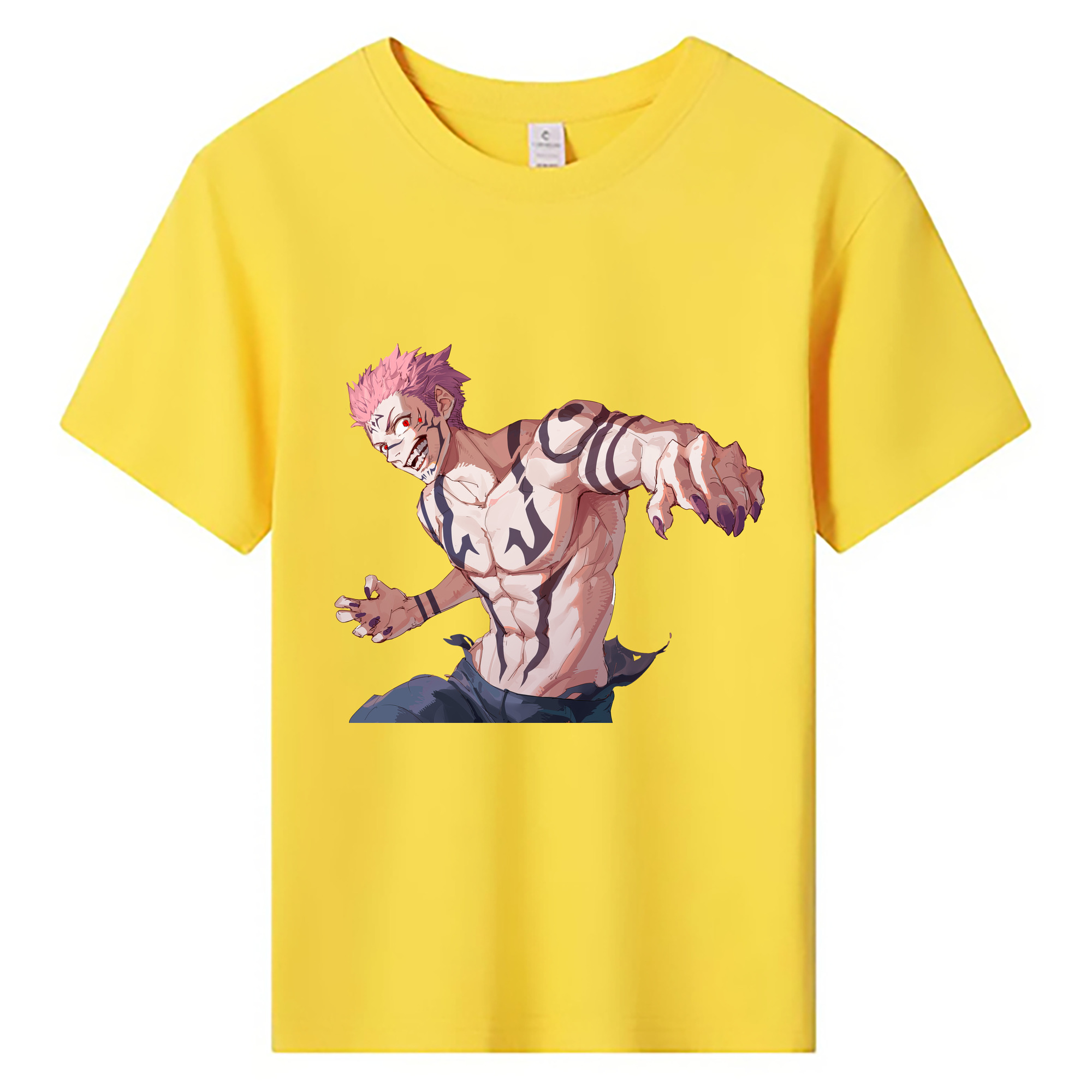 （画像用） 呪術廻戦 Jujutsu Kaisen 綿100％キッズTシャツ（フロントプリント）