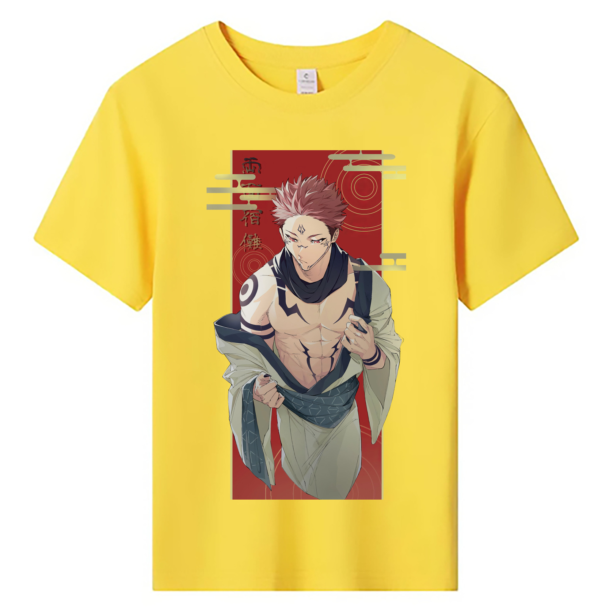 （画像用） 呪術廻戦 Jujutsu Kaisen 綿100％キッズTシャツ（フロントプリント）