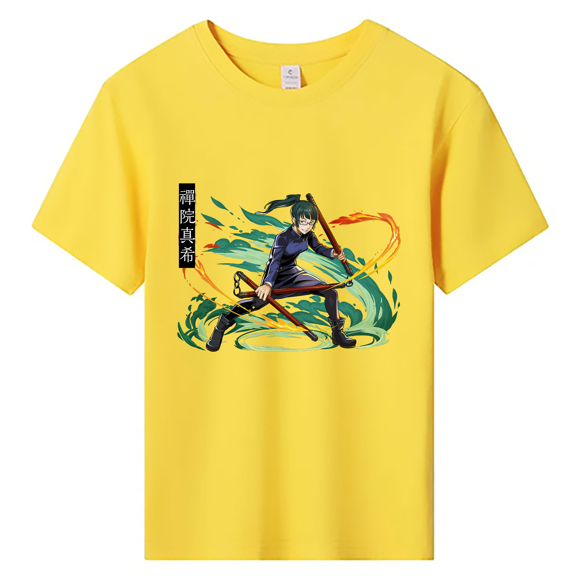 （画像用） 呪術廻戦 Jujutsu Kaisen 綿100％キッズTシャツ（フロントプリント）