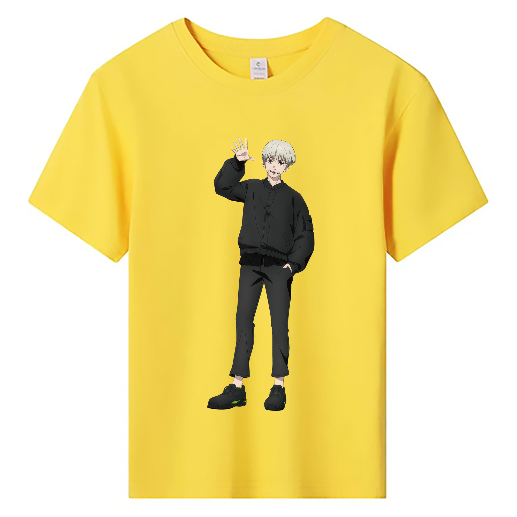 （画像用） 呪術廻戦 Jujutsu Kaisen 綿100％キッズTシャツ（フロントプリント）