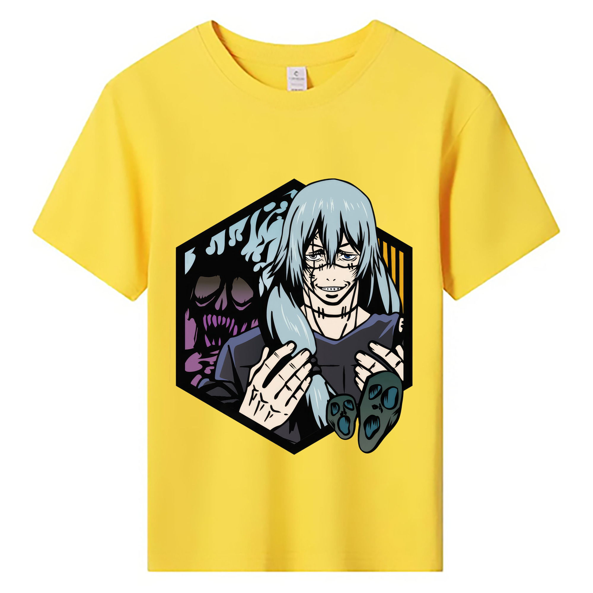 （画像用） 呪術廻戦 Jujutsu Kaisen 綿100％キッズTシャツ（フロントプリント）