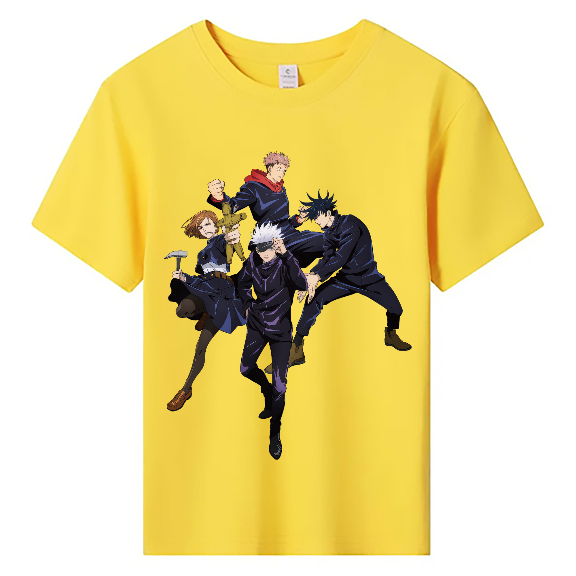 （画像用） 呪術廻戦 Jujutsu Kaisen 綿100％キッズTシャツ（フロントプリント）