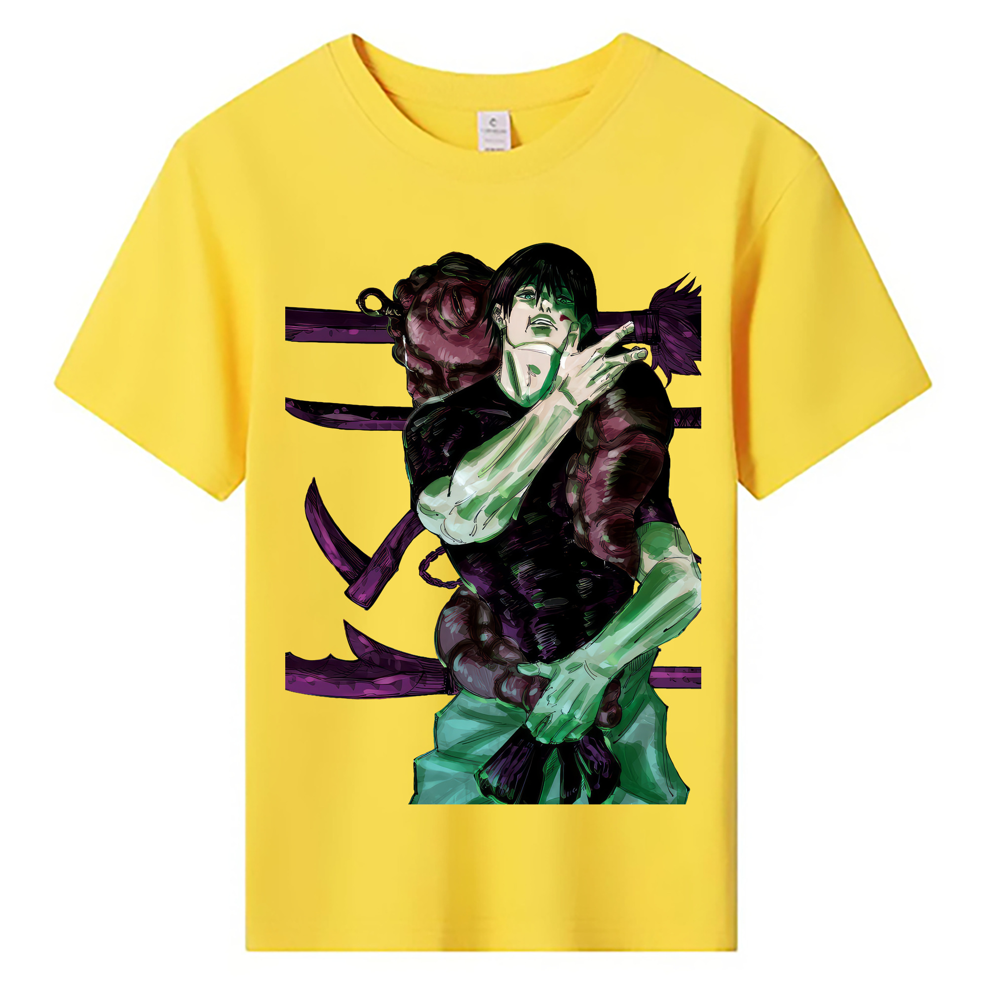 （画像用） 呪術廻戦 Jujutsu Kaisen 綿100％キッズTシャツ（フロントプリント）
