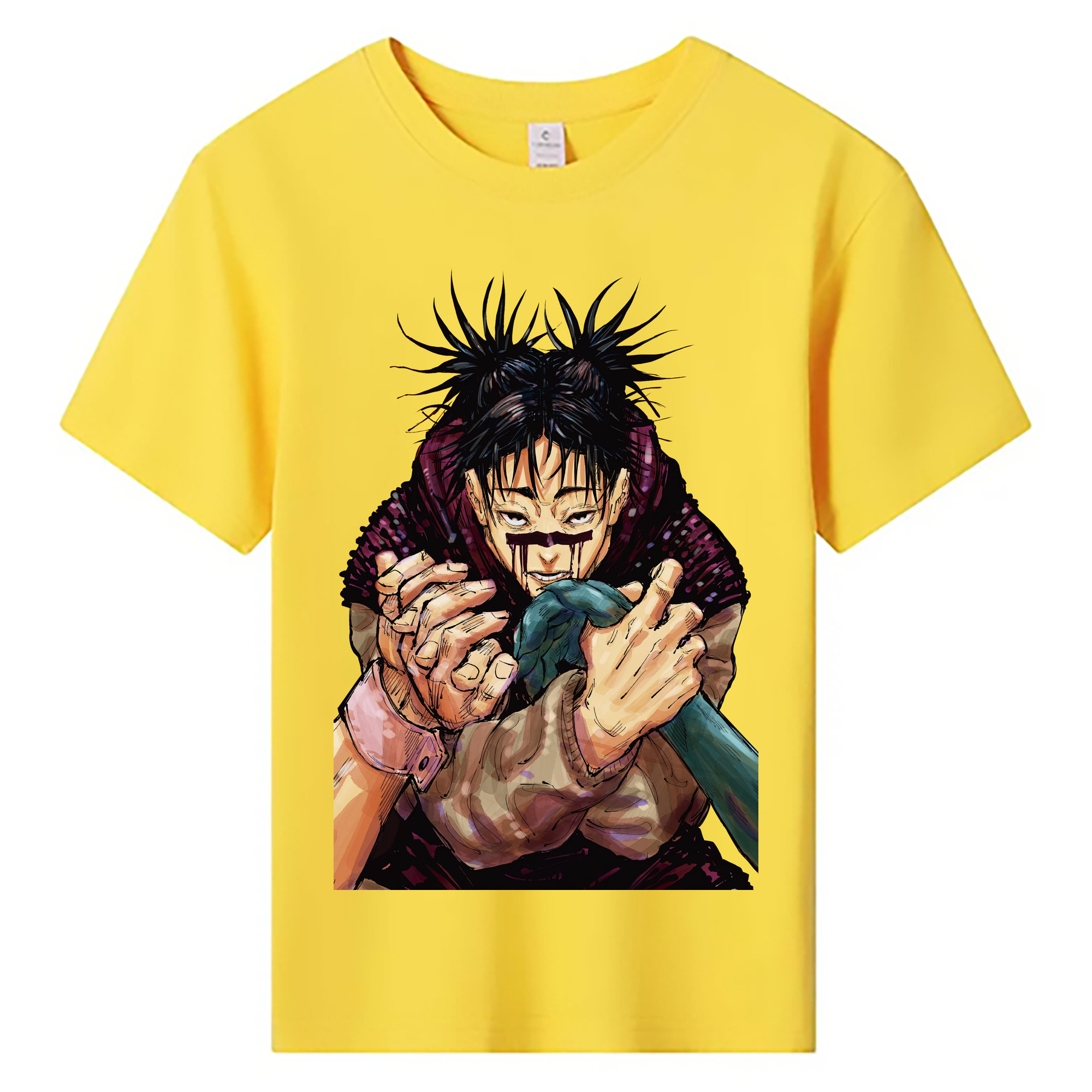 （画像用） 呪術廻戦 Jujutsu Kaisen 綿100％キッズTシャツ（フロントプリント）