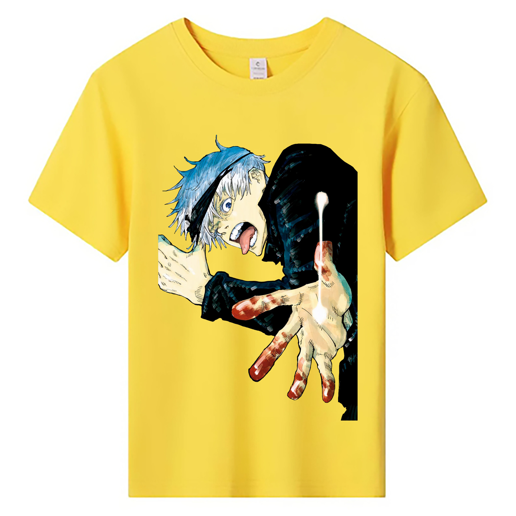 （画像用） 呪術廻戦 Jujutsu Kaisen 綿100％キッズTシャツ（フロントプリント）