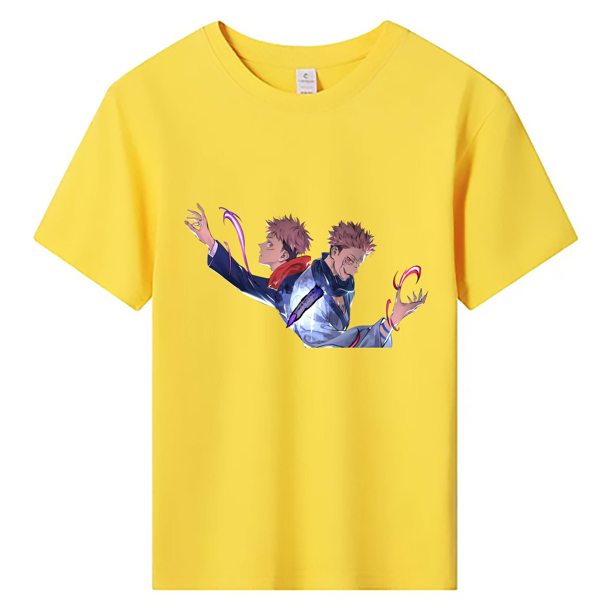 （画像用） 呪術廻戦 Jujutsu Kaisen 綿100％キッズTシャツ（フロントプリント）