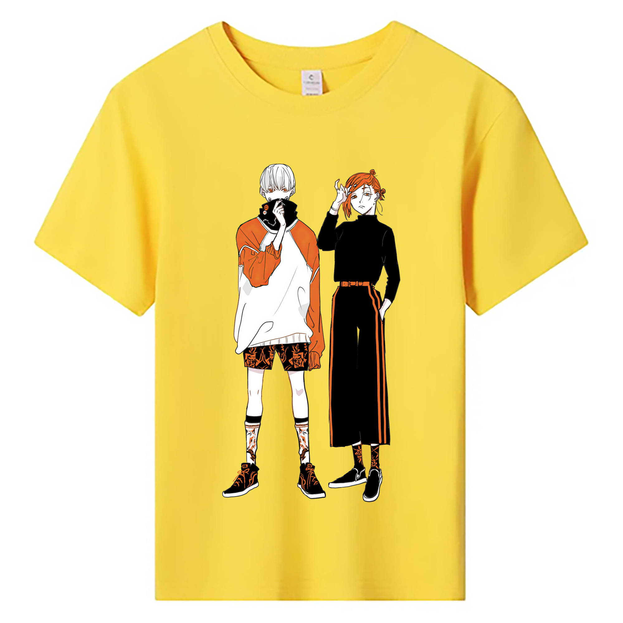 （画像用） 呪術廻戦 Jujutsu Kaisen 綿100％キッズTシャツ（フロントプリント）