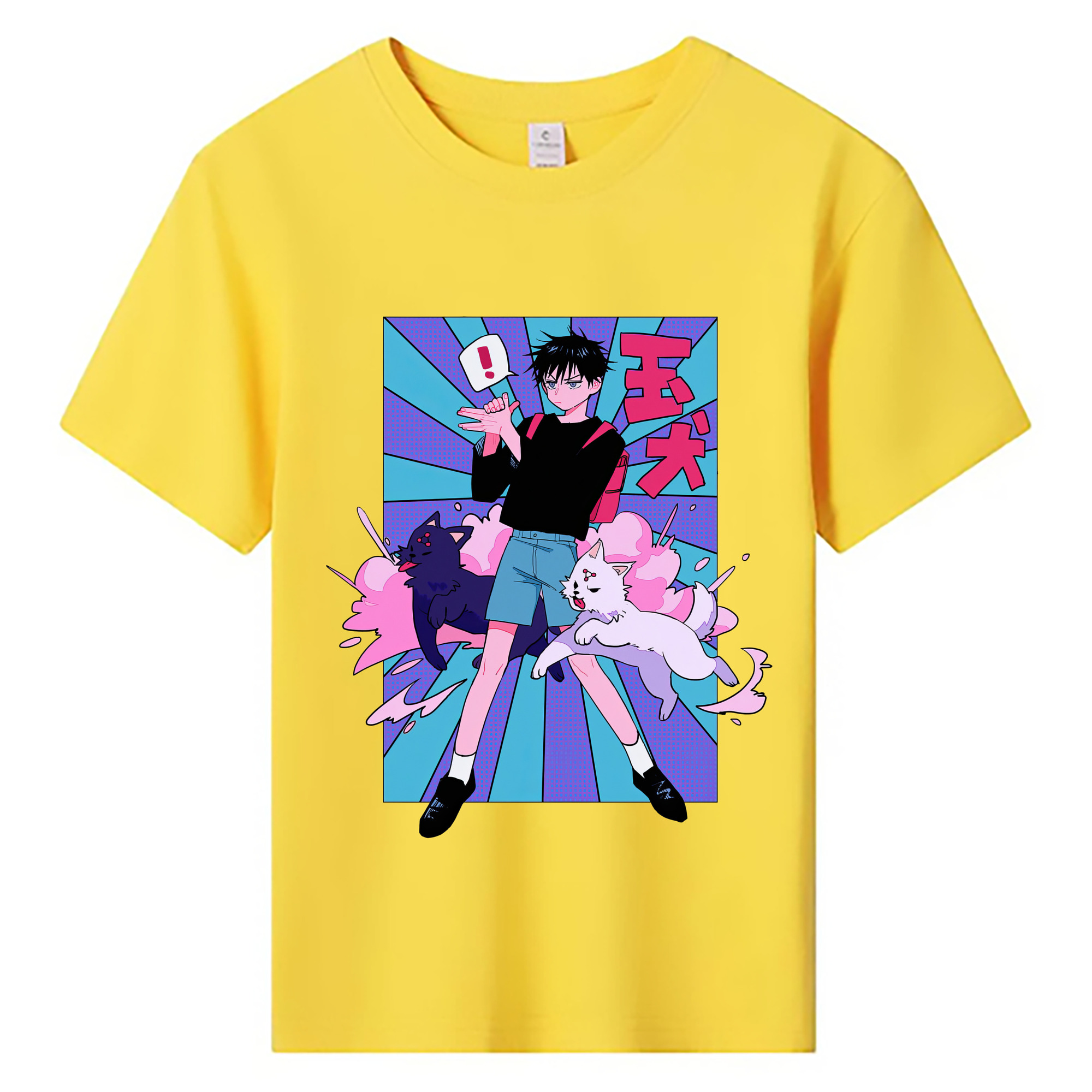 （画像用） 呪術廻戦 Jujutsu Kaisen 綿100％キッズTシャツ（フロントプリント）