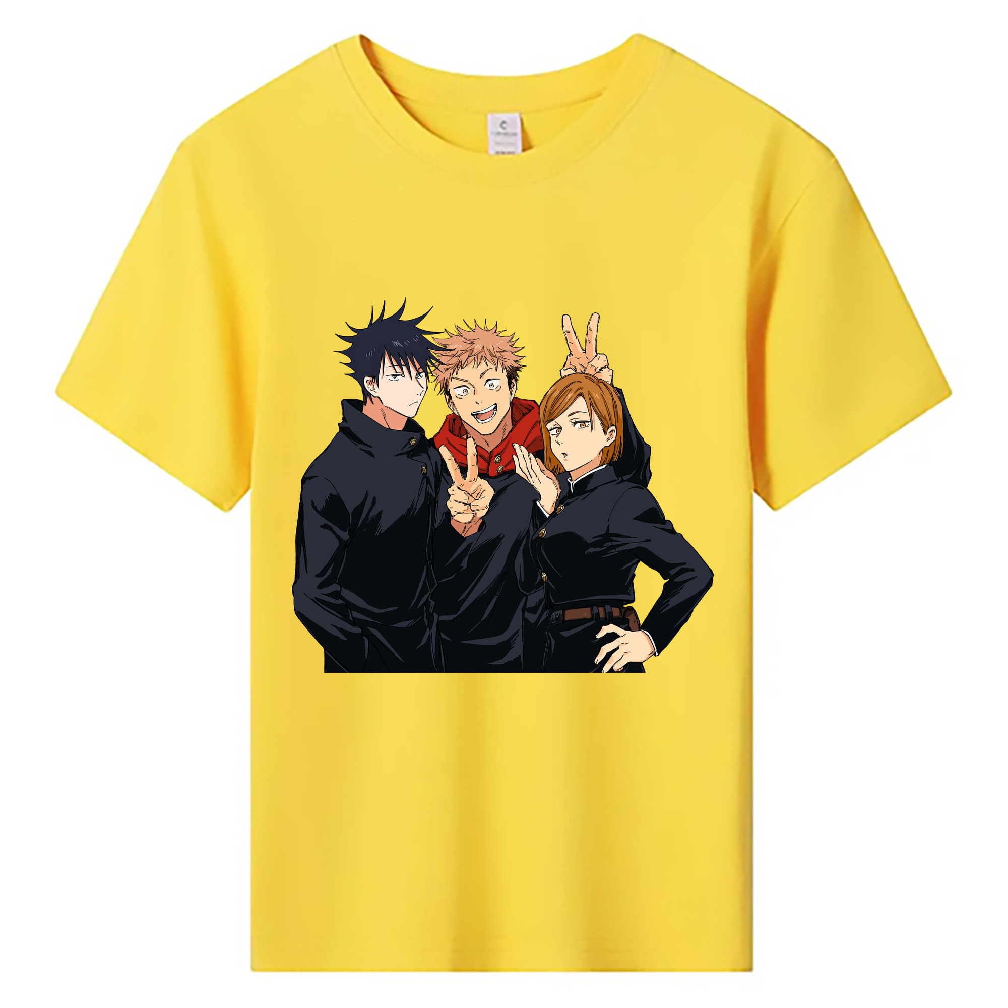 （画像用） 呪術廻戦 Jujutsu Kaisen 綿100％キッズTシャツ（フロントプリント）