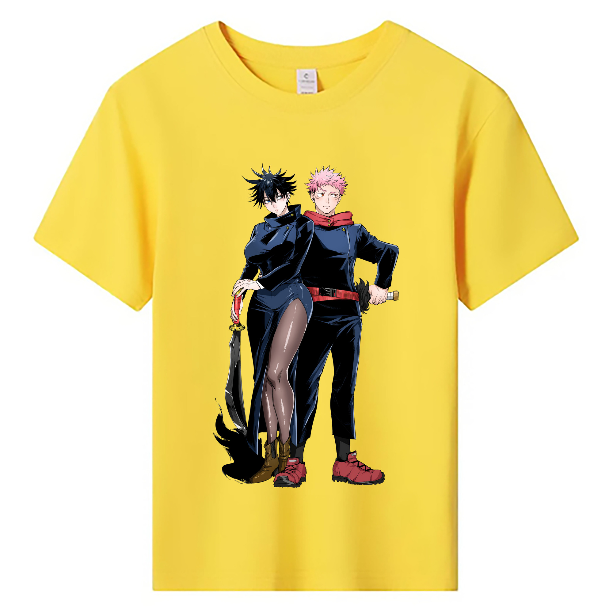 （画像用） 呪術廻戦 Jujutsu Kaisen 綿100％キッズTシャツ（フロントプリント）