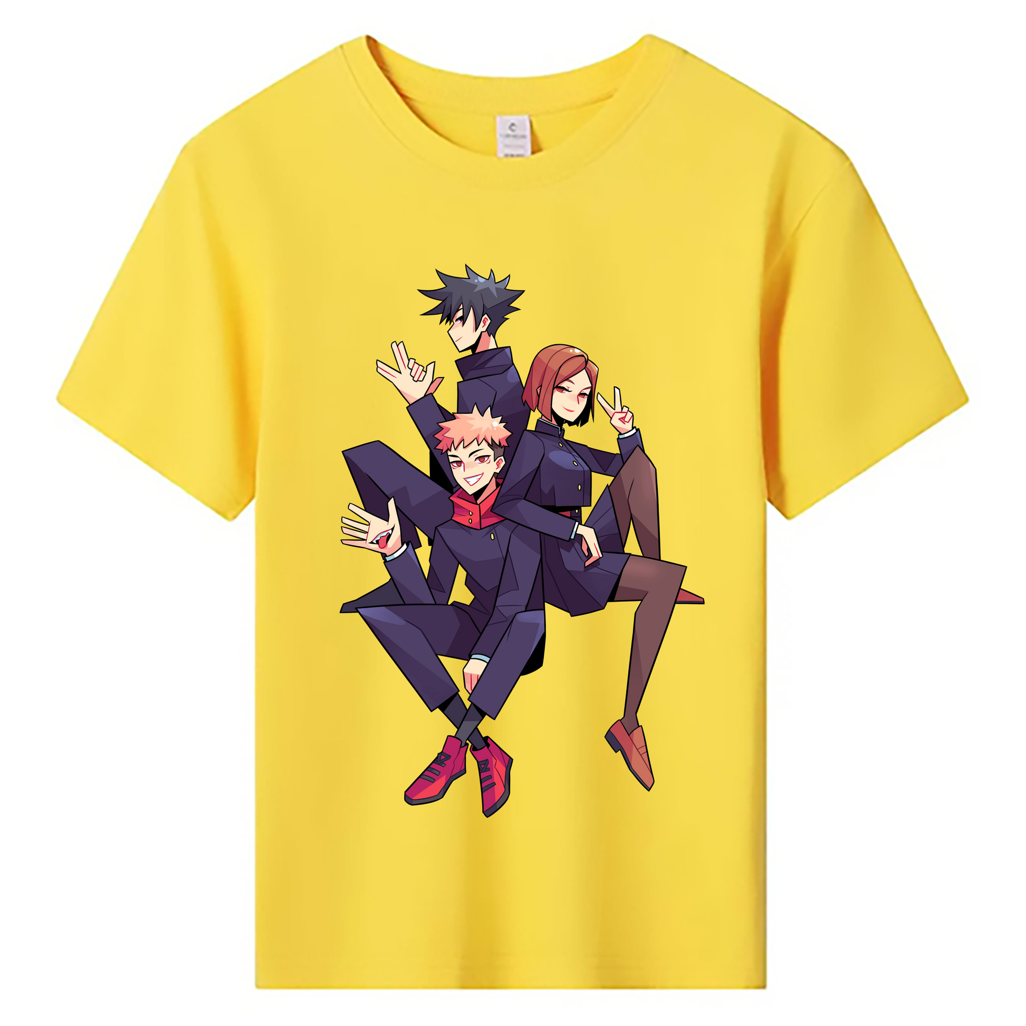 （画像用） 呪術廻戦 Jujutsu Kaisen 綿100％キッズTシャツ（フロントプリント）