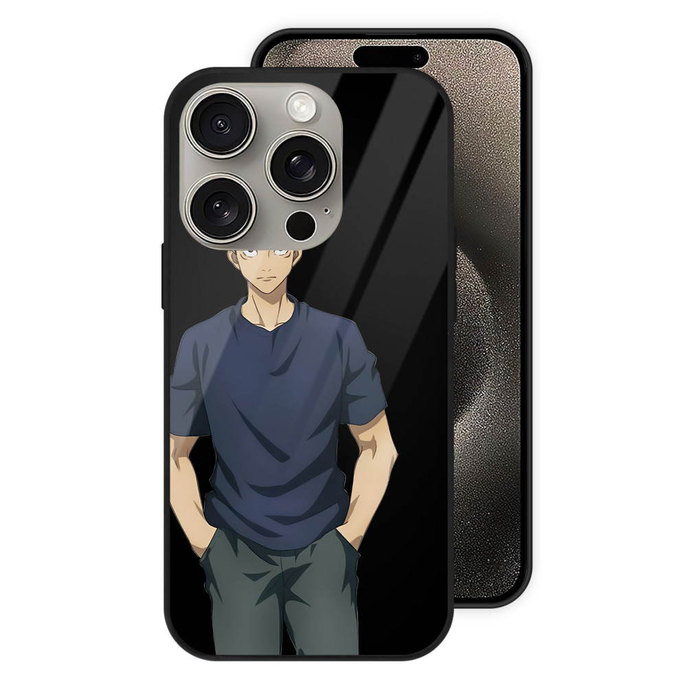 （画像用） 呪術廻戦 Jujutsu Kaisen 【iPhone15Pro対応】スマホケース 耐衝撃＆黄変防止 背面ガラス