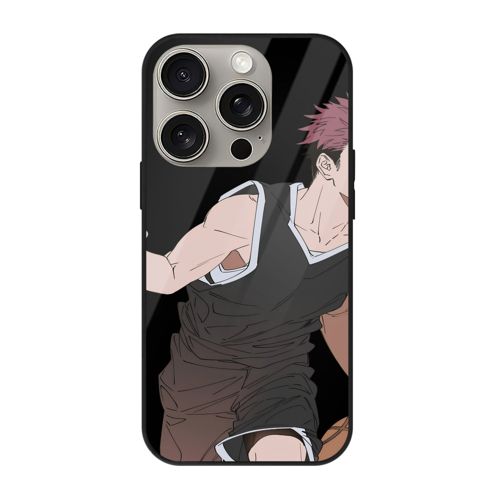 （画像用） 呪術廻戦 Jujutsu Kaisen 【iPhone15Pro対応】スマホケース 耐衝撃＆黄変防止 背面ガラス