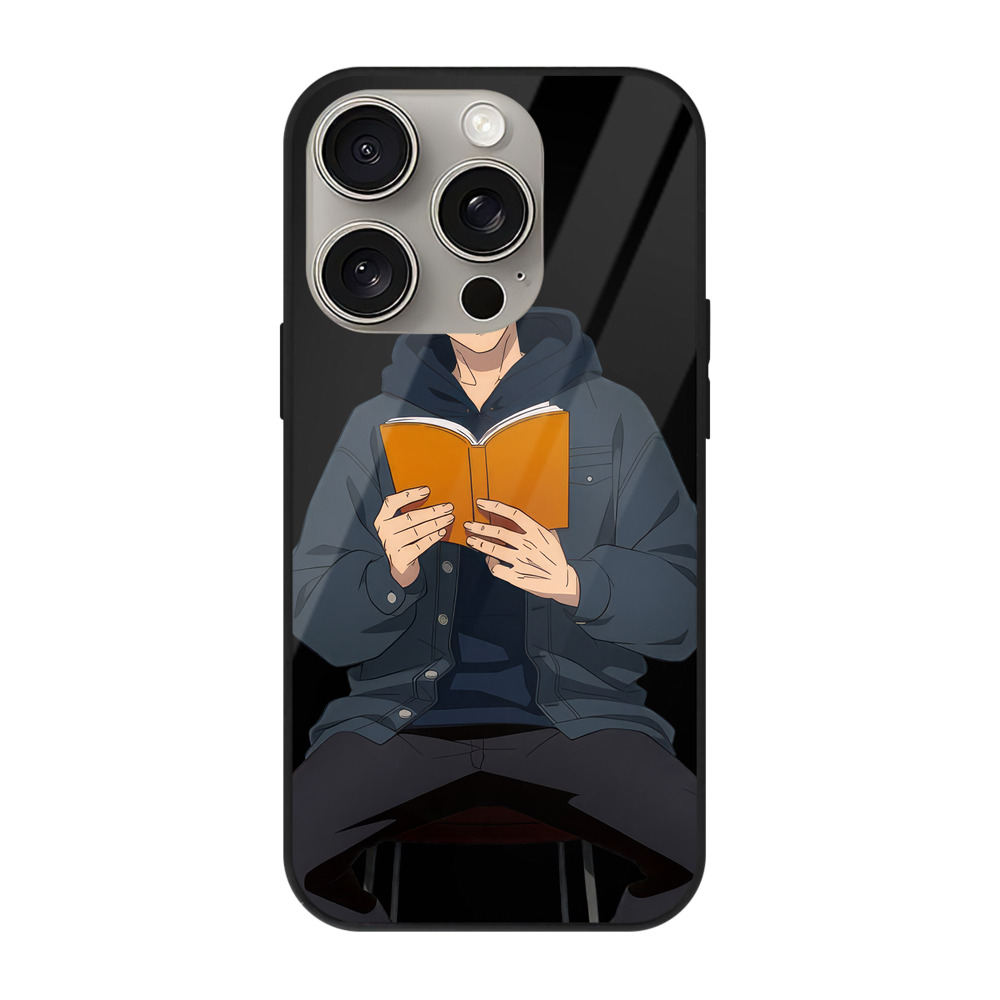 （画像用） 呪術廻戦 Jujutsu Kaisen 【iPhone15Pro対応】スマホケース 耐衝撃＆黄変防止 背面ガラス