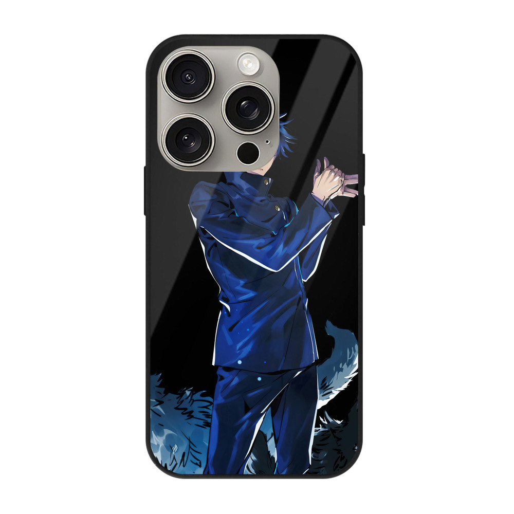 （画像用） 呪術廻戦 Jujutsu Kaisen 【iPhone15Pro対応】スマホケース 耐衝撃＆黄変防止 背面ガラス