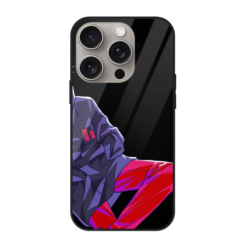 （画像用） 呪術廻戦 Jujutsu Kaisen 【iPhone15Pro対応】スマホケース 耐衝撃＆黄変防止 背面ガラス
