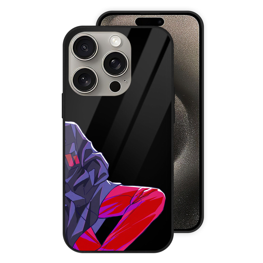 （画像用） 呪術廻戦 Jujutsu Kaisen 【iPhone15Pro対応】スマホケース 耐衝撃＆黄変防止 背面ガラス