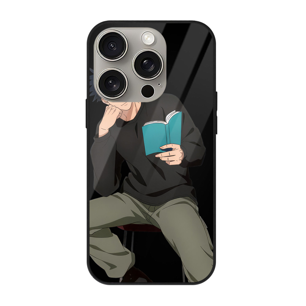 （画像用） 呪術廻戦 Jujutsu Kaisen 【iPhone15Pro対応】スマホケース 耐衝撃＆黄変防止 背面ガラス